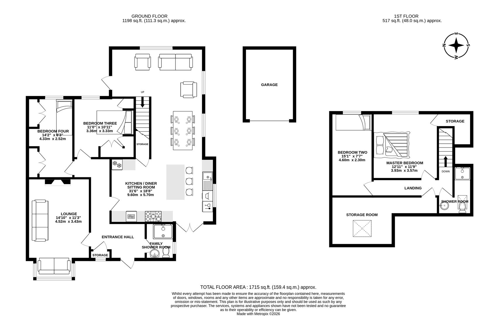 158, Blackburn Road, Chorley floorplan