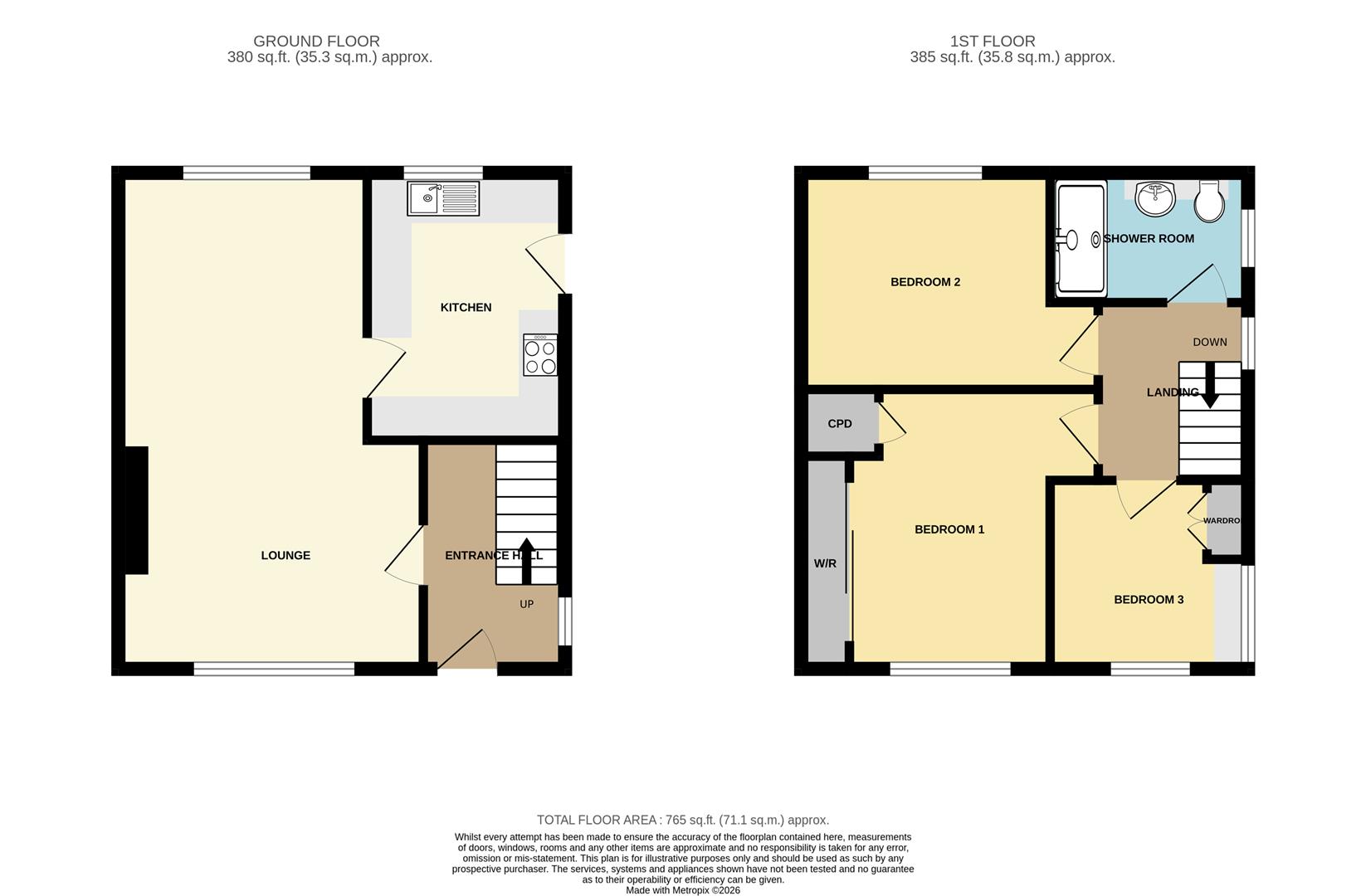 130, Coulthwaite Way, Rugeley floorplan
