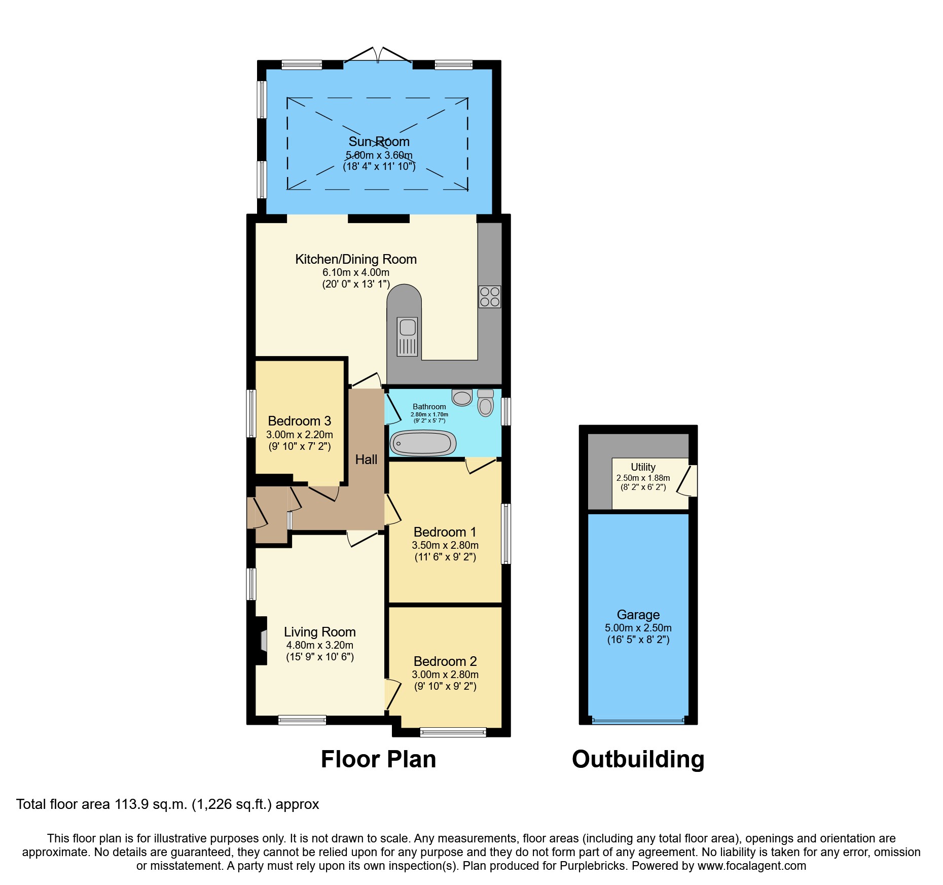 60, Sunningdale Close, Warrington floorplan