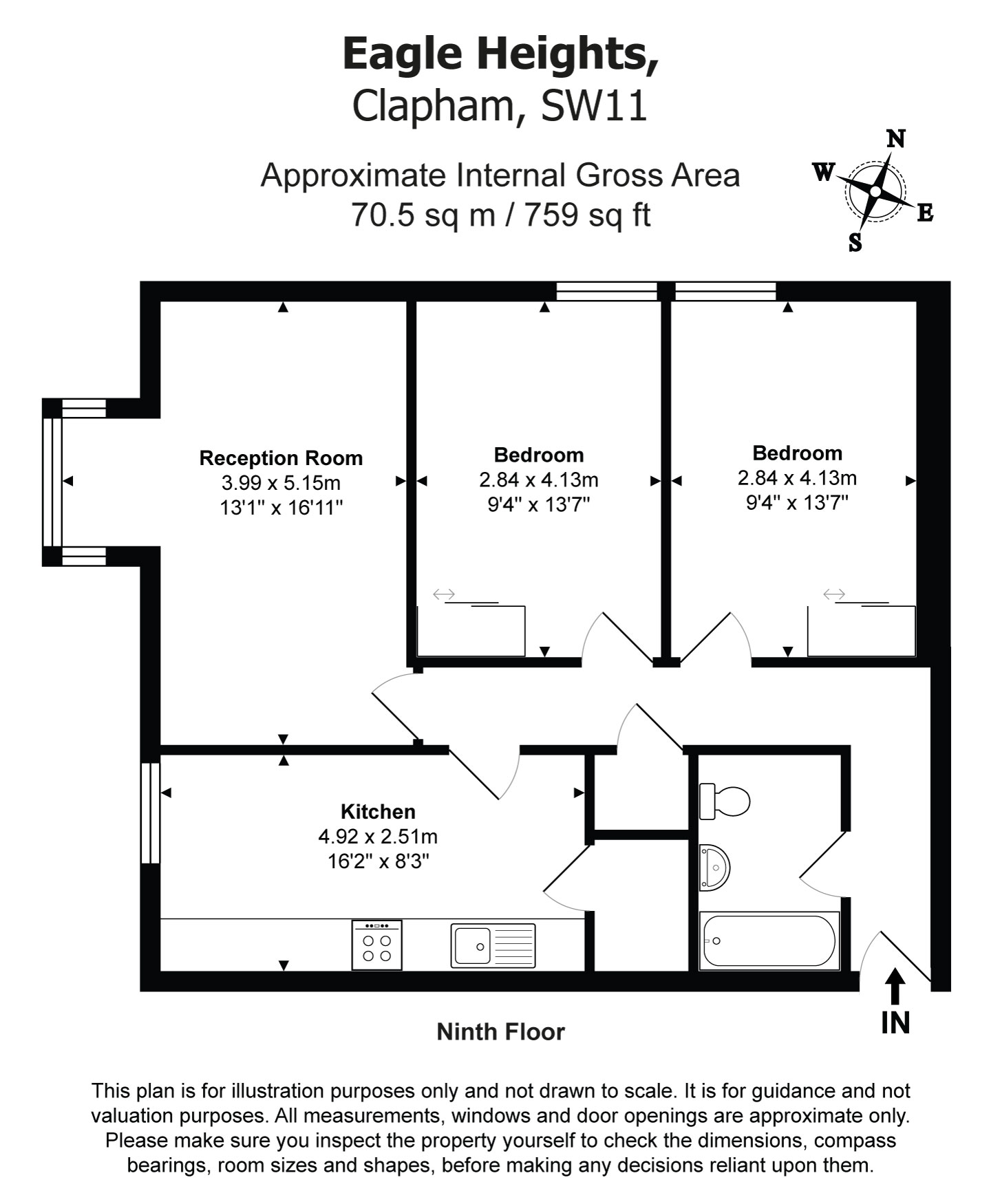 Eagle Heights, Battersea floorplan