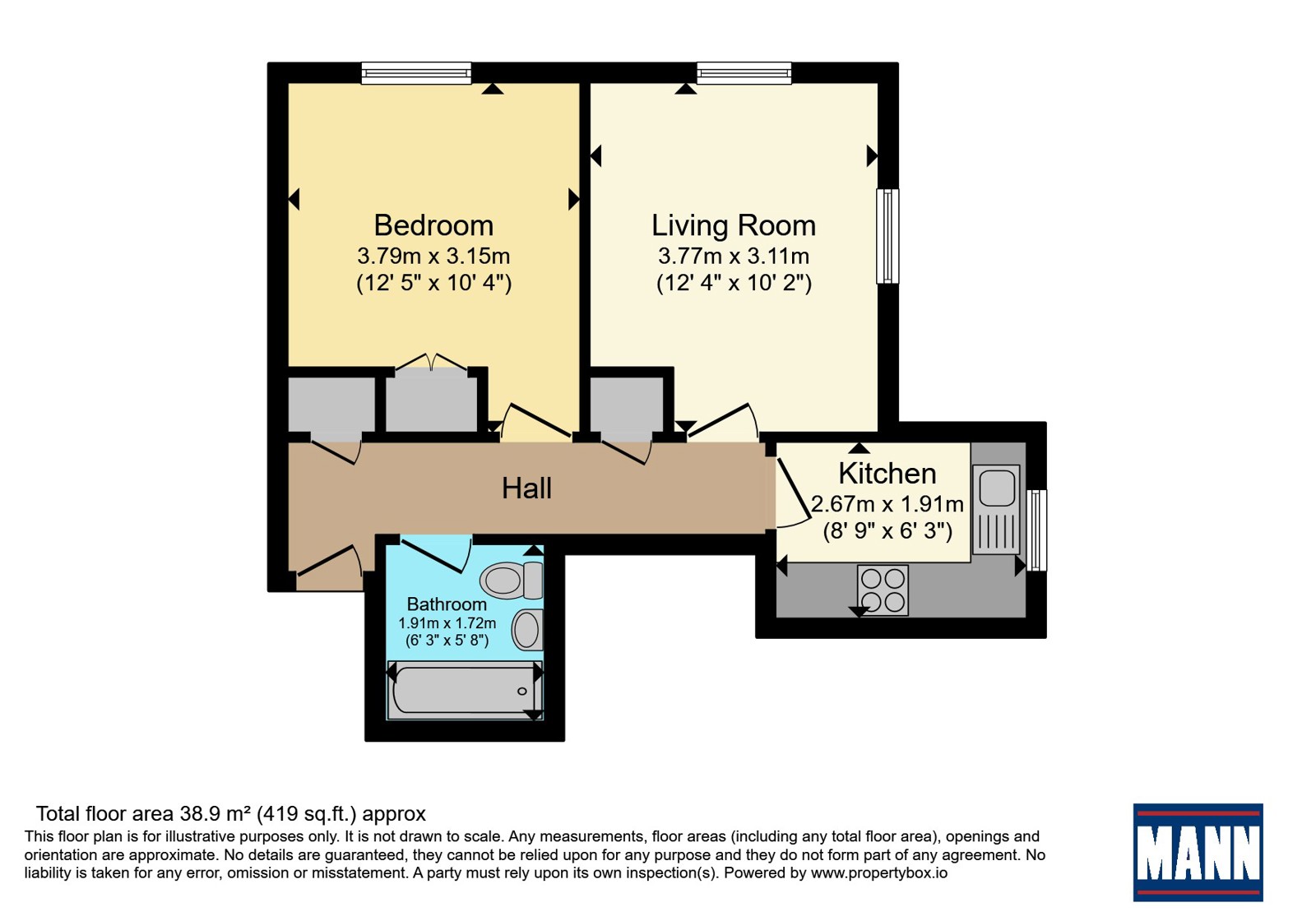 Flat 38, Youngbridge Court,, Redlands Lane, Hampshire floorplan