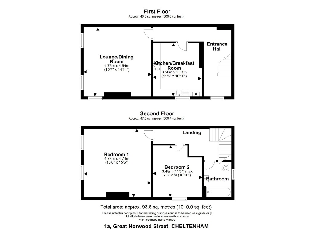 Great Norwood Street, Cheltenham floorplan