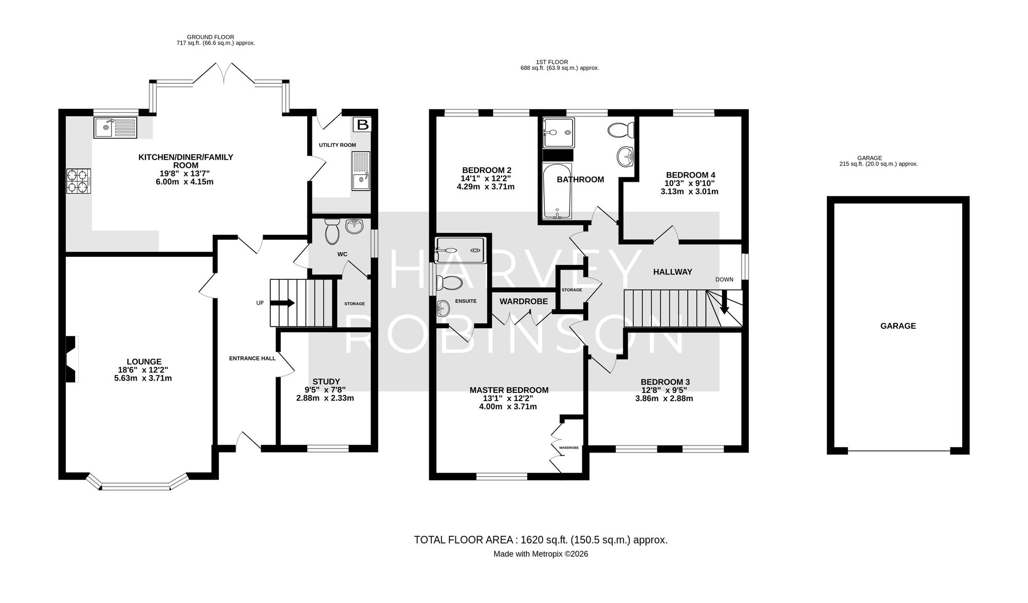 44 Mahaddie Way, Huntingdon floorplan