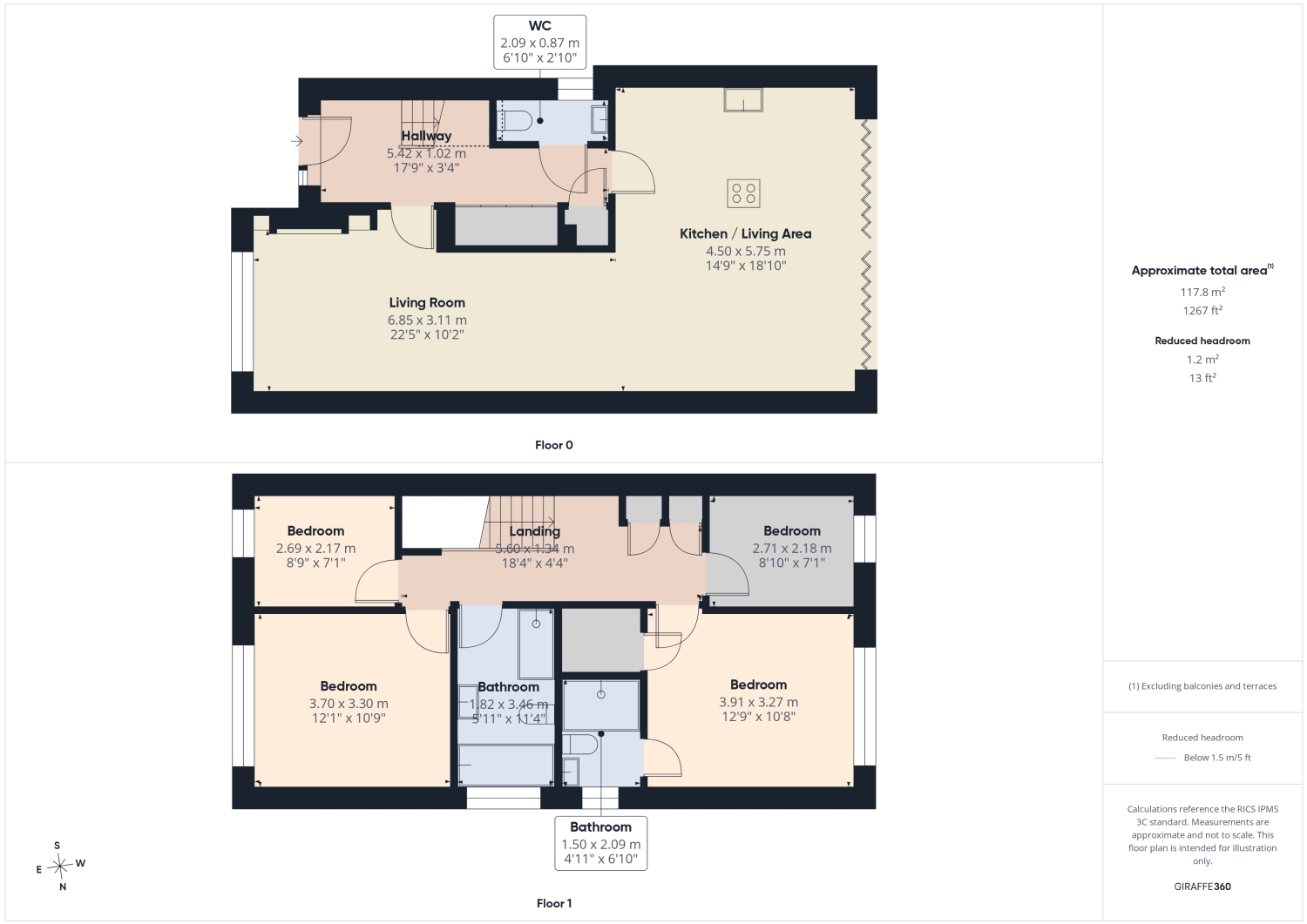 68B Fox Lane, Sheffield floorplan