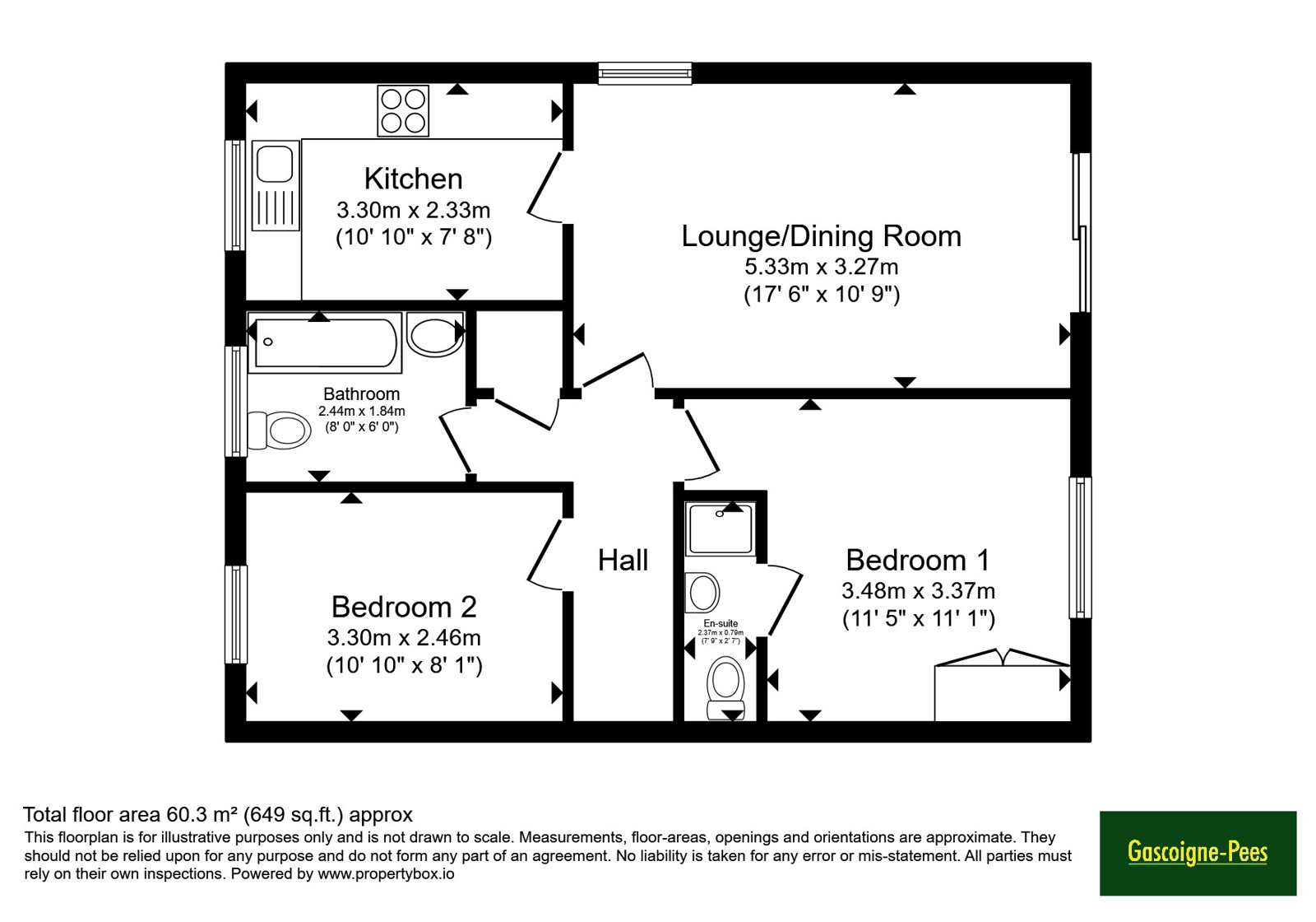 Flat 25, Crawford House,, Westview Close, Surrey floorplan
