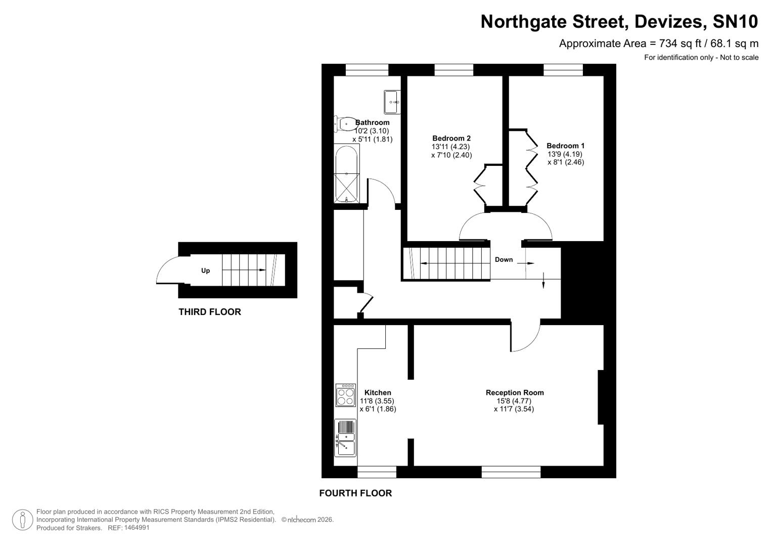 Flat 3, 20 Northgate Street, Devizes floorplan