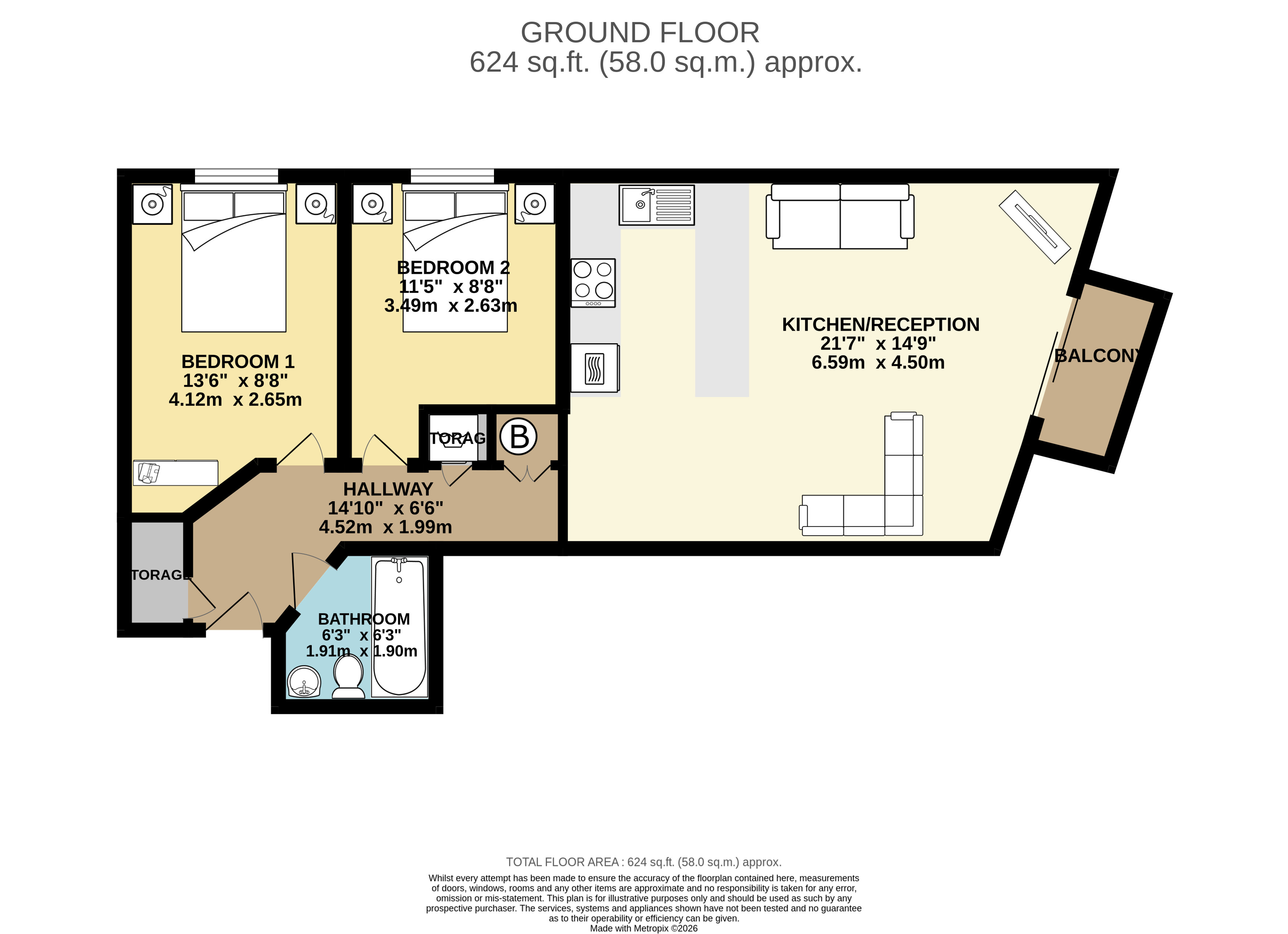 City Heights, Birmingham floorplan