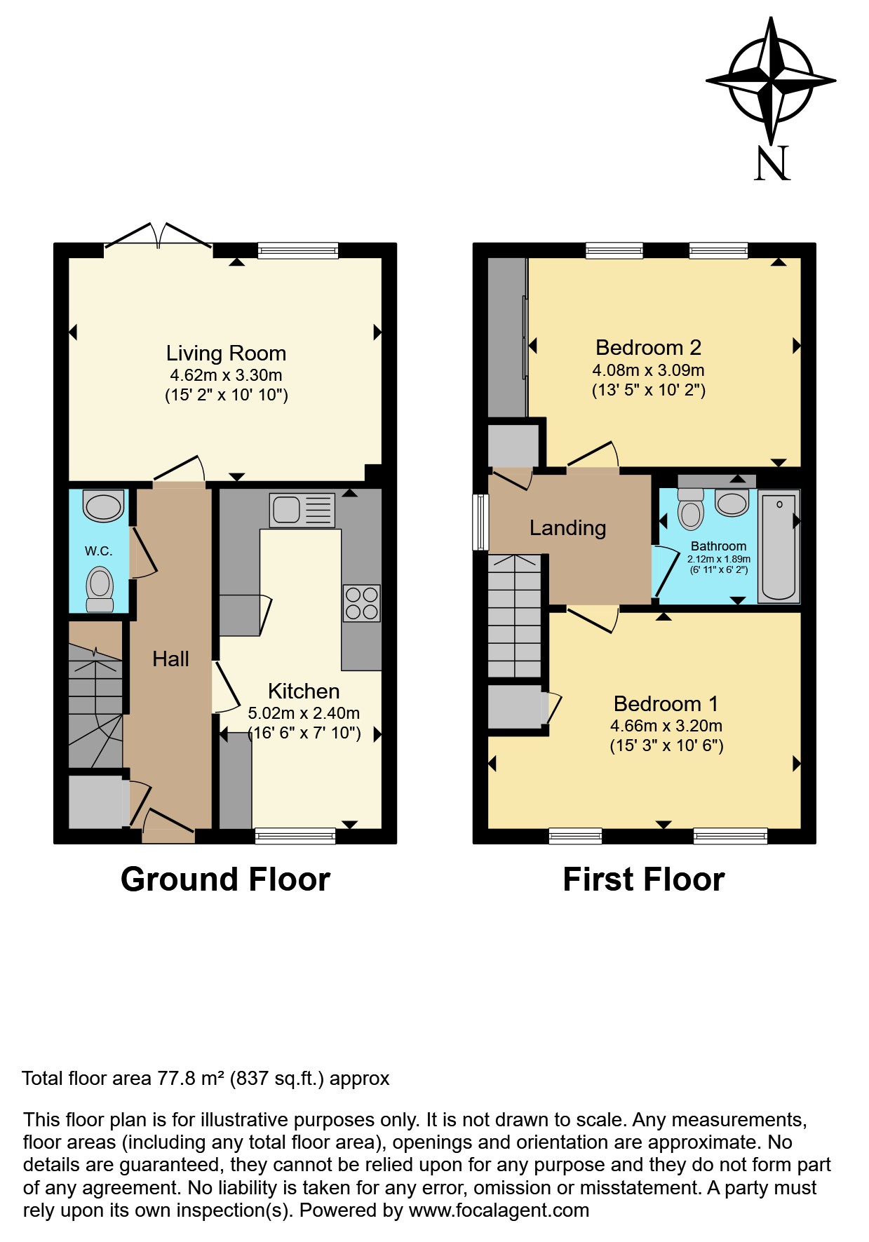 34, Golding Road, Tunbridge Wells floorplan