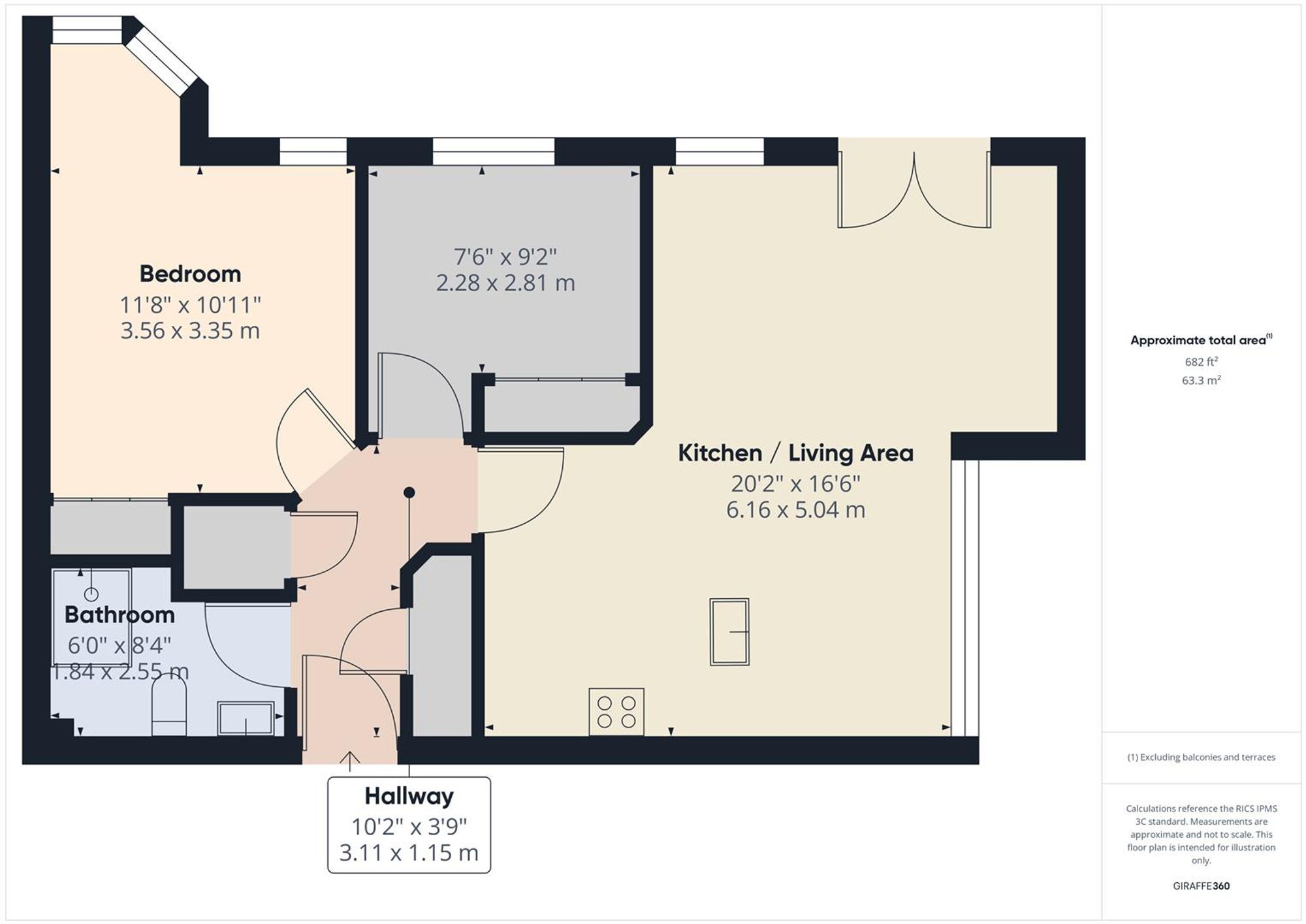 3c Barclay Mews, Cromer floorplan