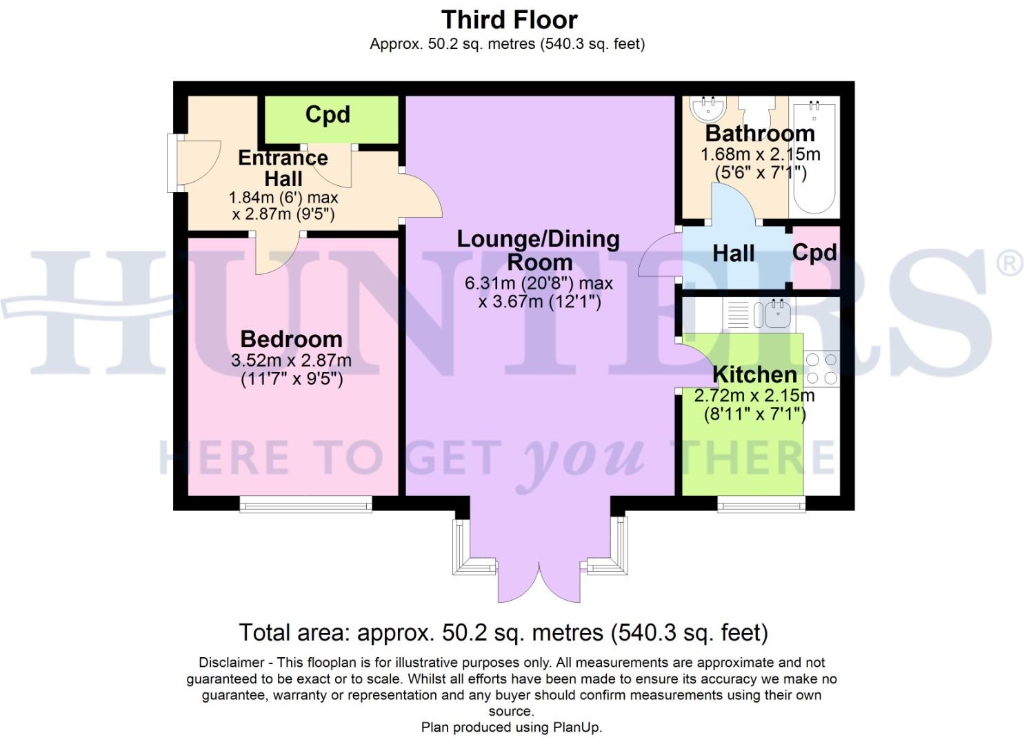 Flat 33, Exeter Court, Market Street, Manchester floorplan