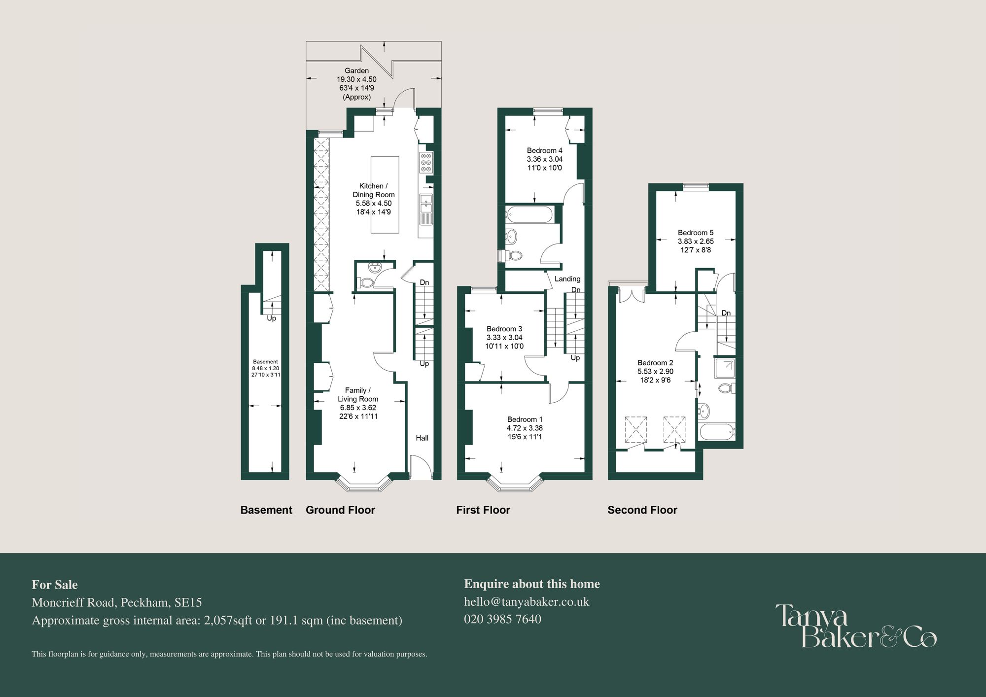 74 Moncrieff Street, London floorplan