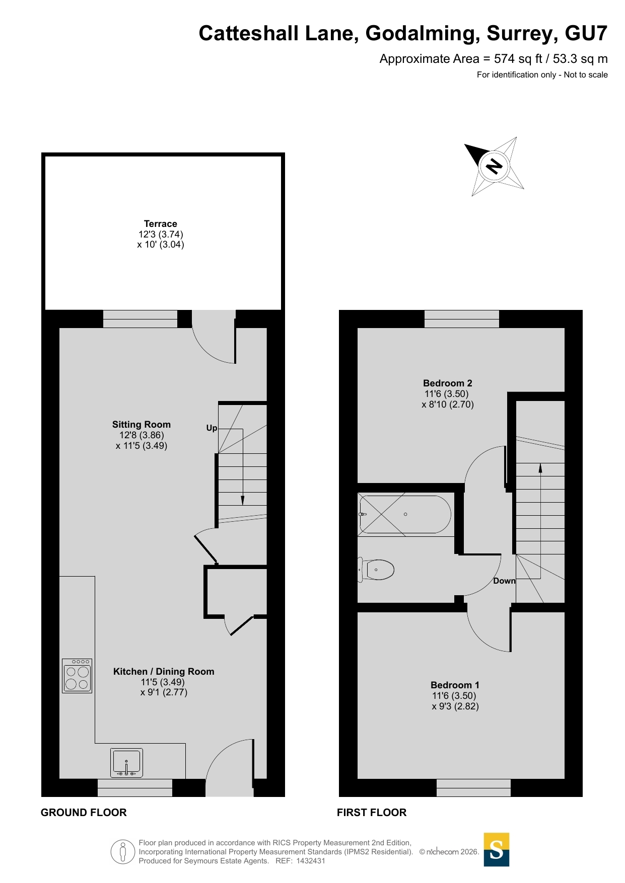 6 Sandford Mews,, Catteshall Lane, Surrey floorplan