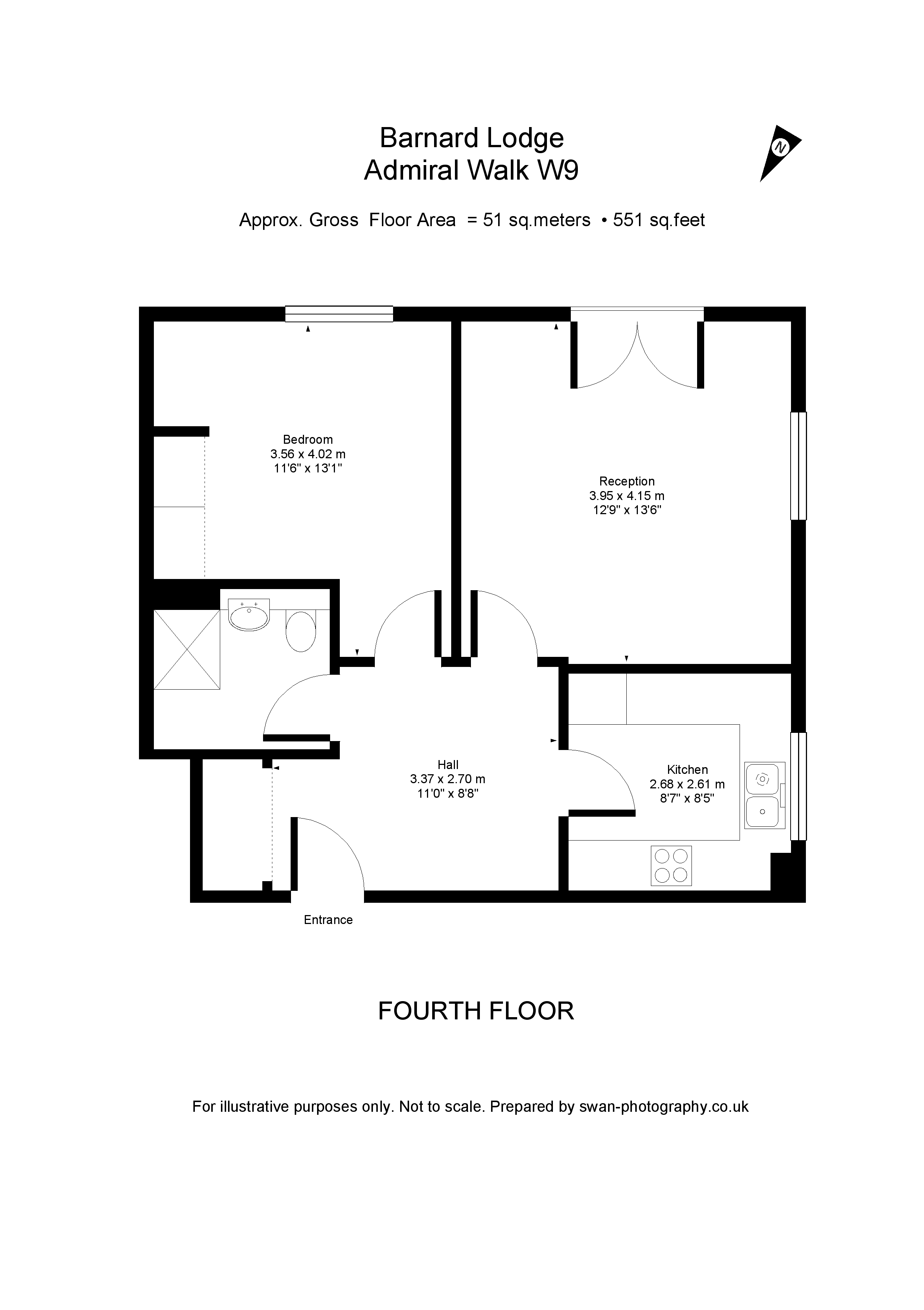 1 Bedrooms Flat to rent in Barnard Lodge, Carlton Gate, Admiral Walk, Maida Vale, London W9