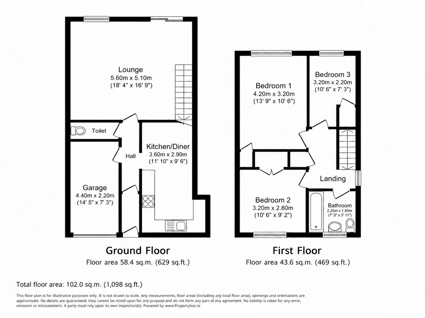 20, Maybury Close, Slough floorplan
