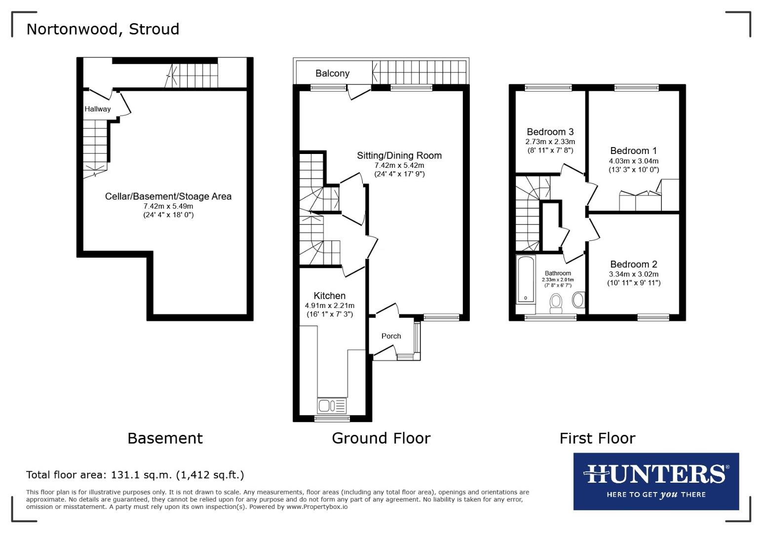 74, Nortonwood, Stroud floorplan