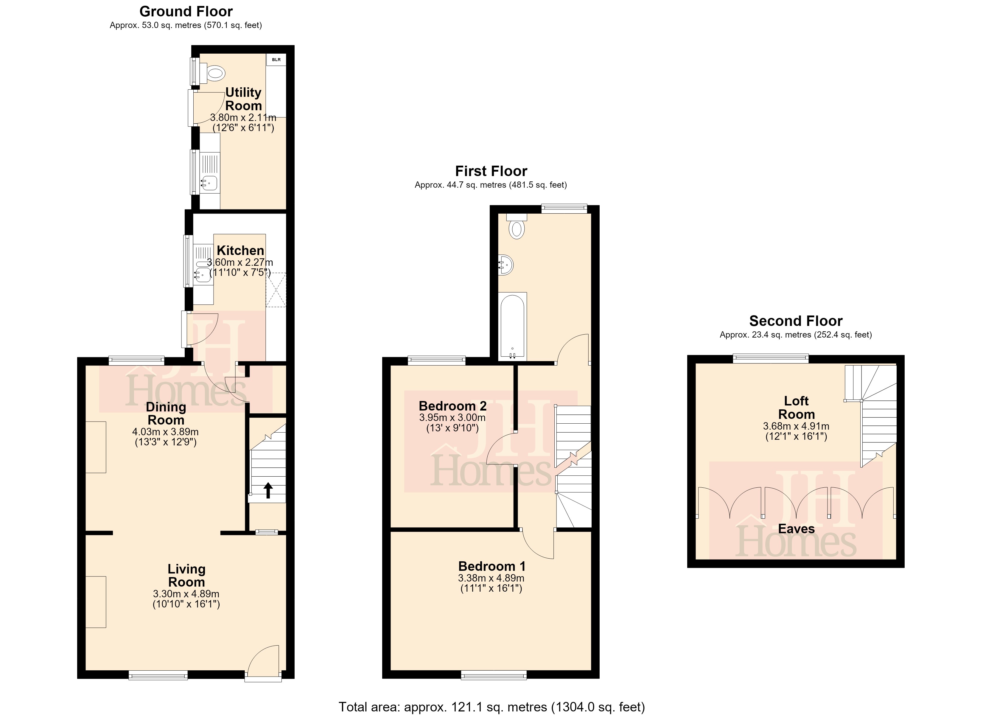 3, Sandside, Ulverston floorplan