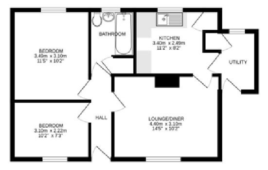 41, Gweal Darras Estate, Penryn floorplan