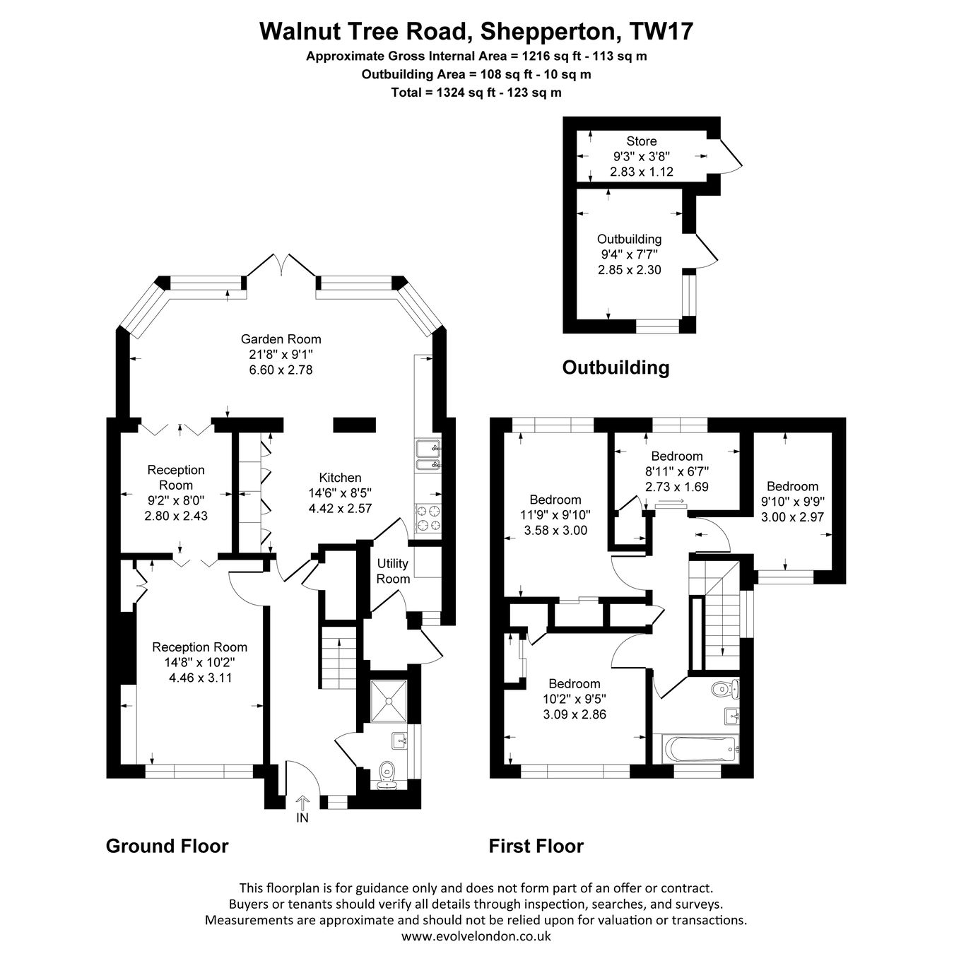 19, Walnut Tree Road, Shepperton floorplan