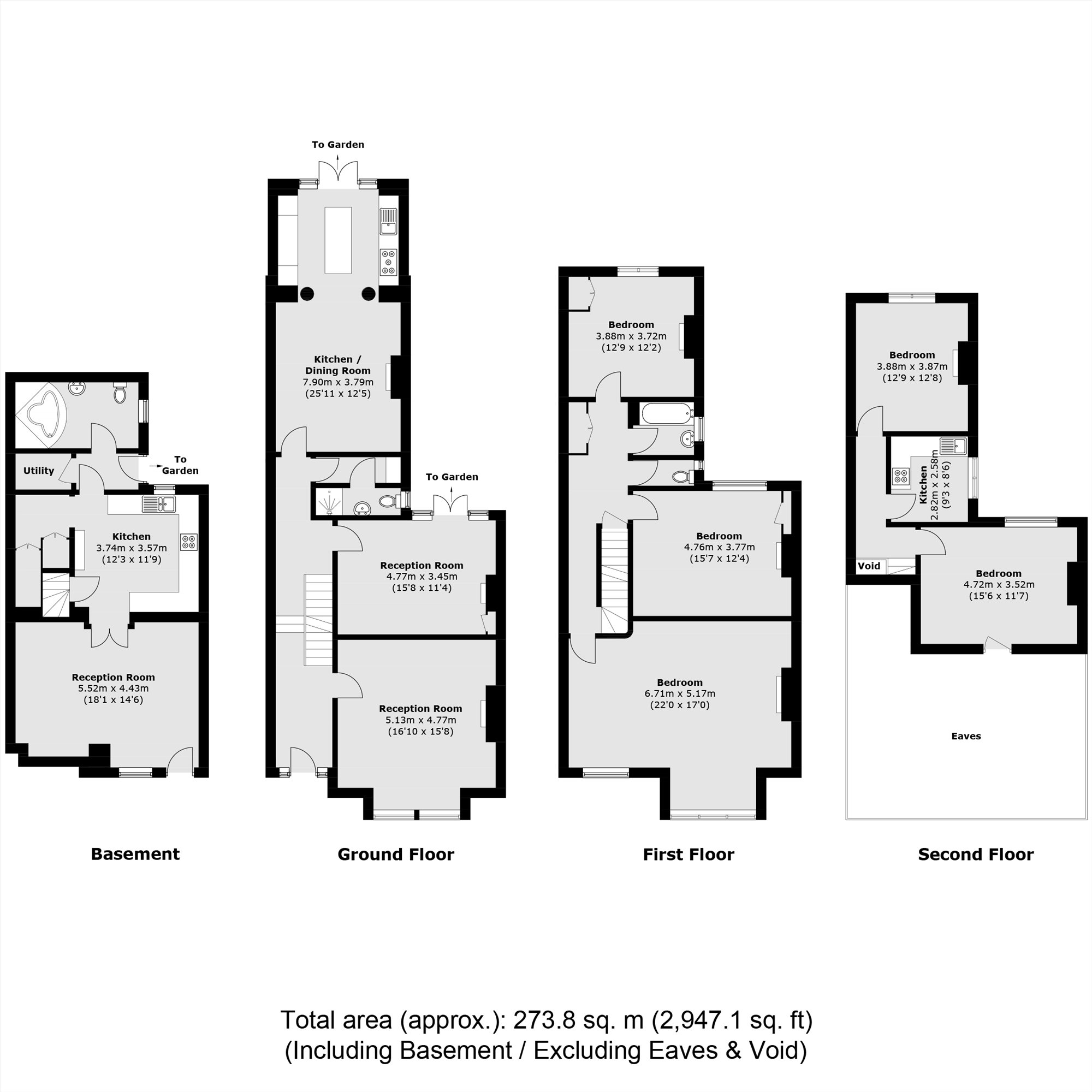 40, Drakefield Road, London floorplan