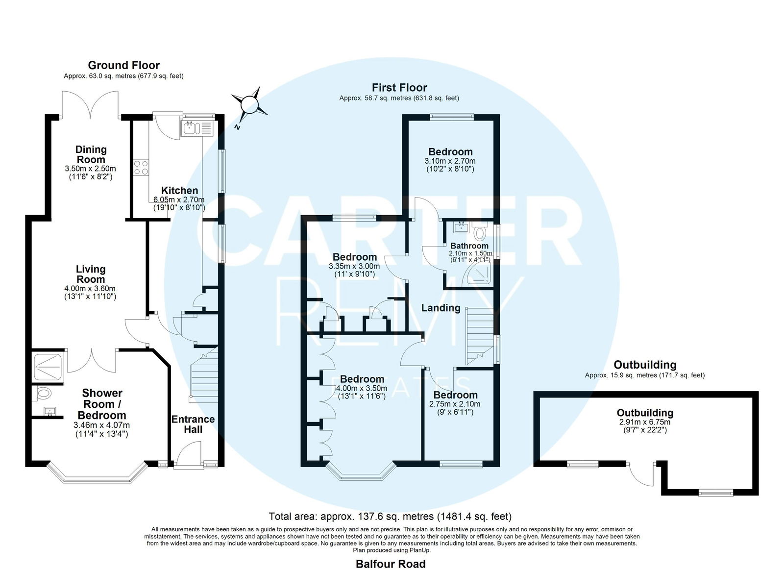12, Balfour Road, Grays floorplan