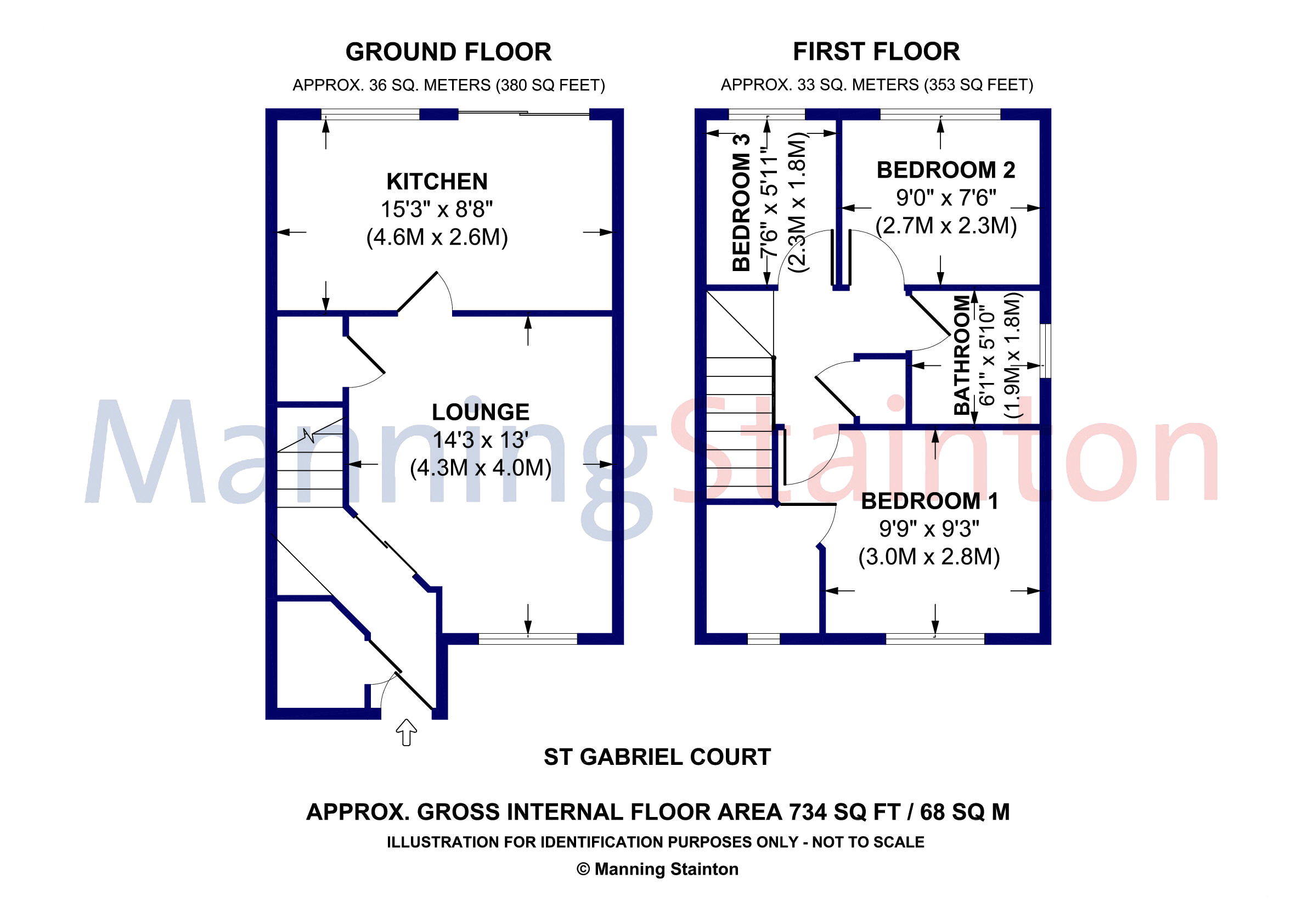 10, St. Gabriel Court, West Yorkshire floorplan