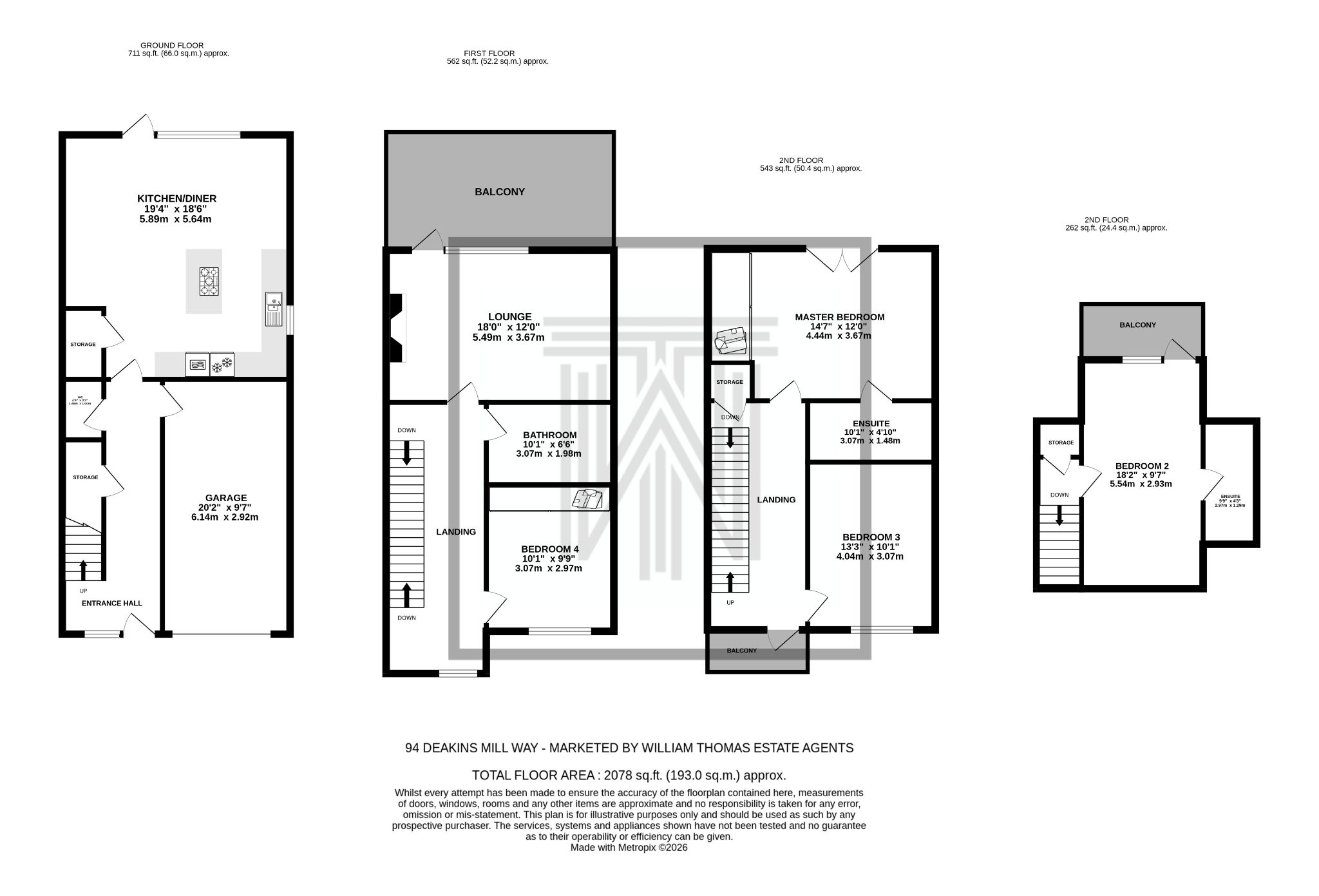 94, Deakins Mill Way, Bolton, BL7 floorplan