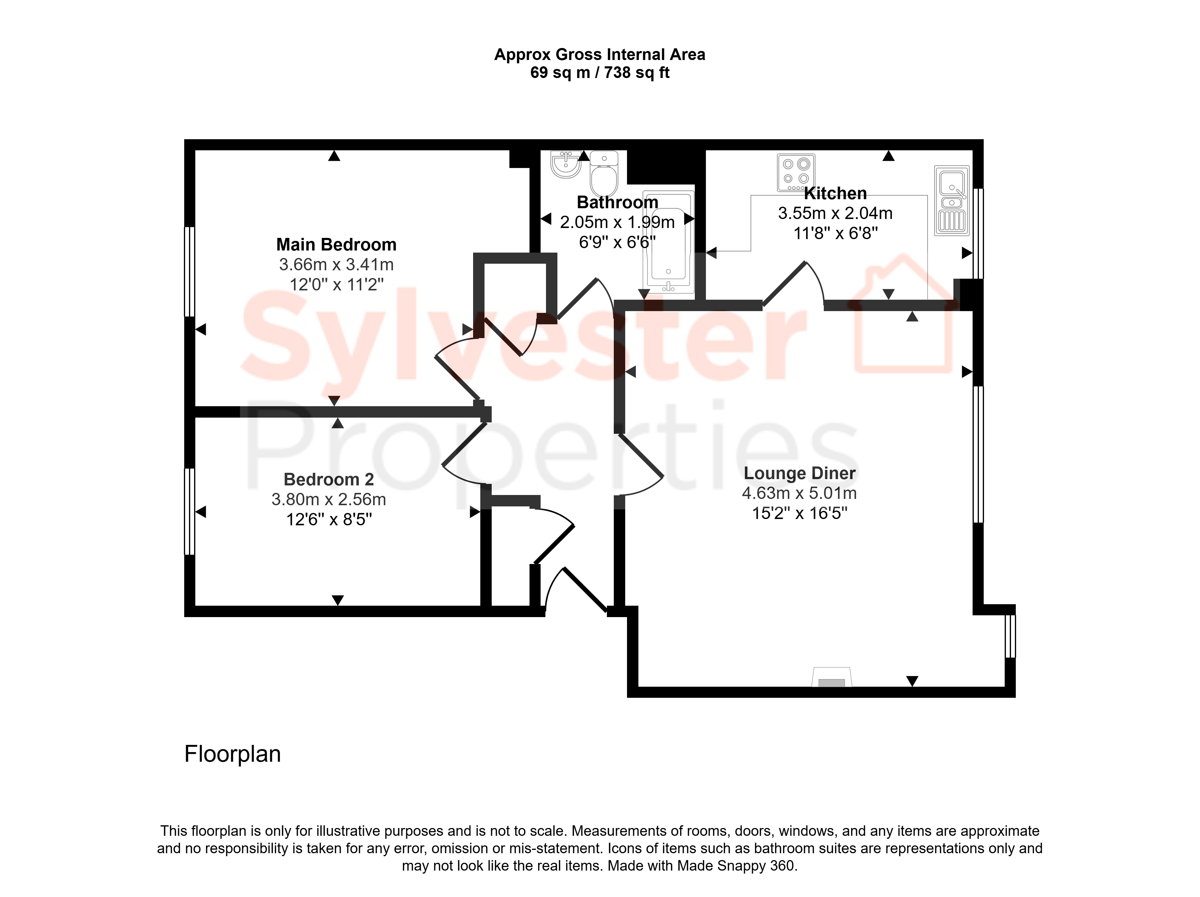 Rosebud Close, Swallwell floorplan