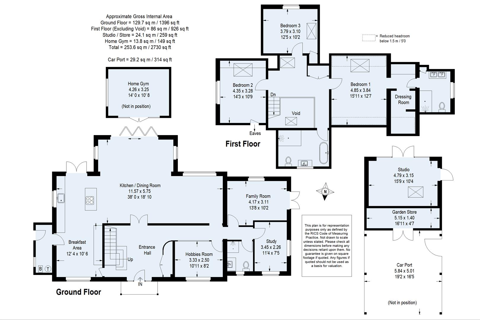 Little Hollies, The Close, Wonersh floorplan