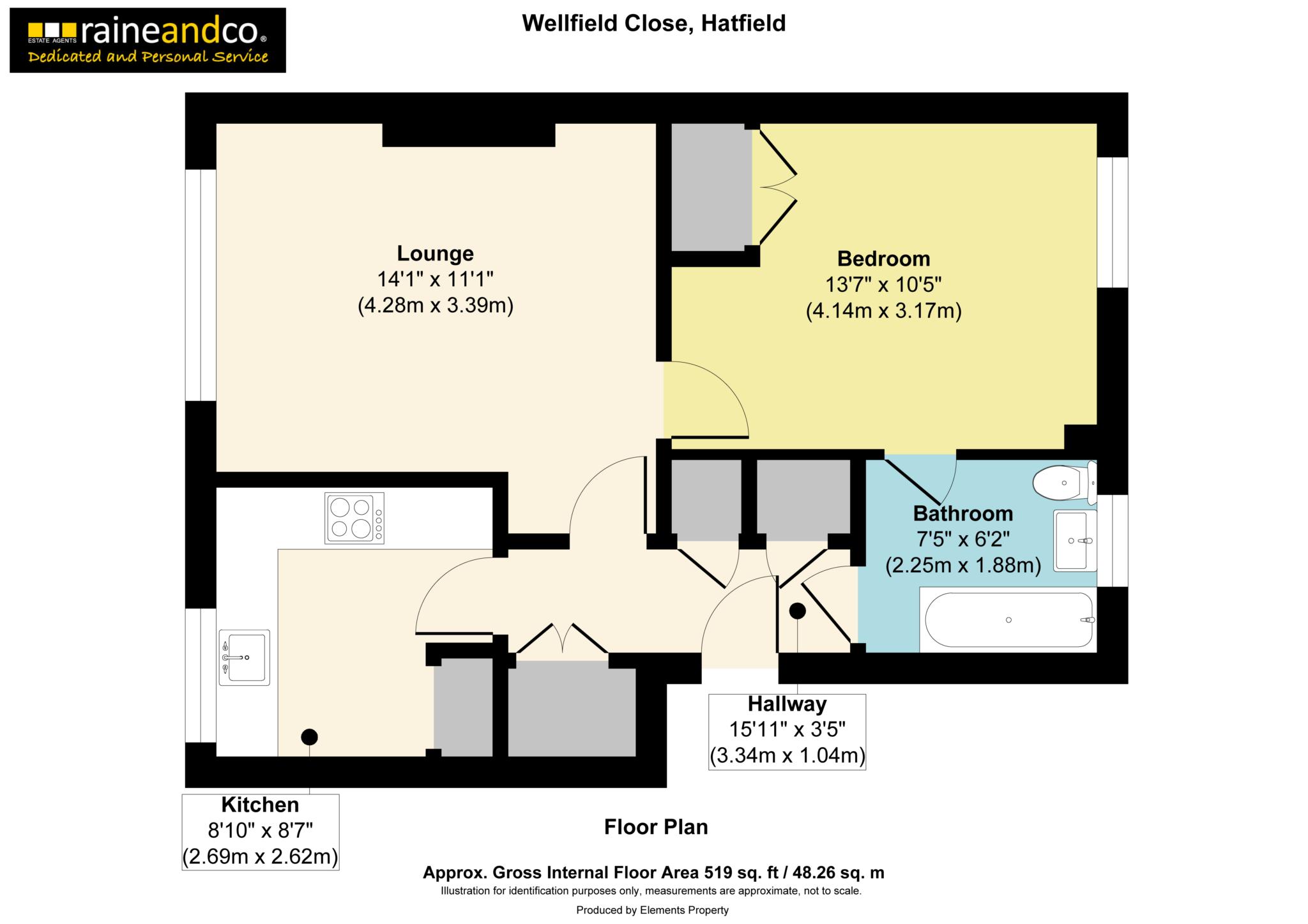 11, Wellfield Close, Hatfield floorplan