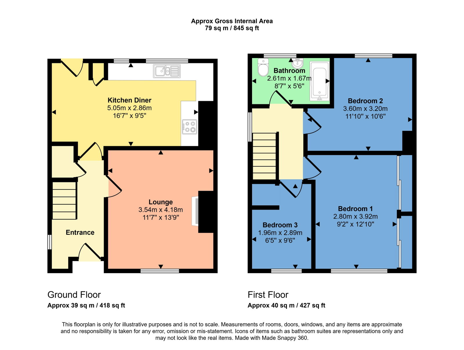6, Hill Crescent, Cockermouth floorplan