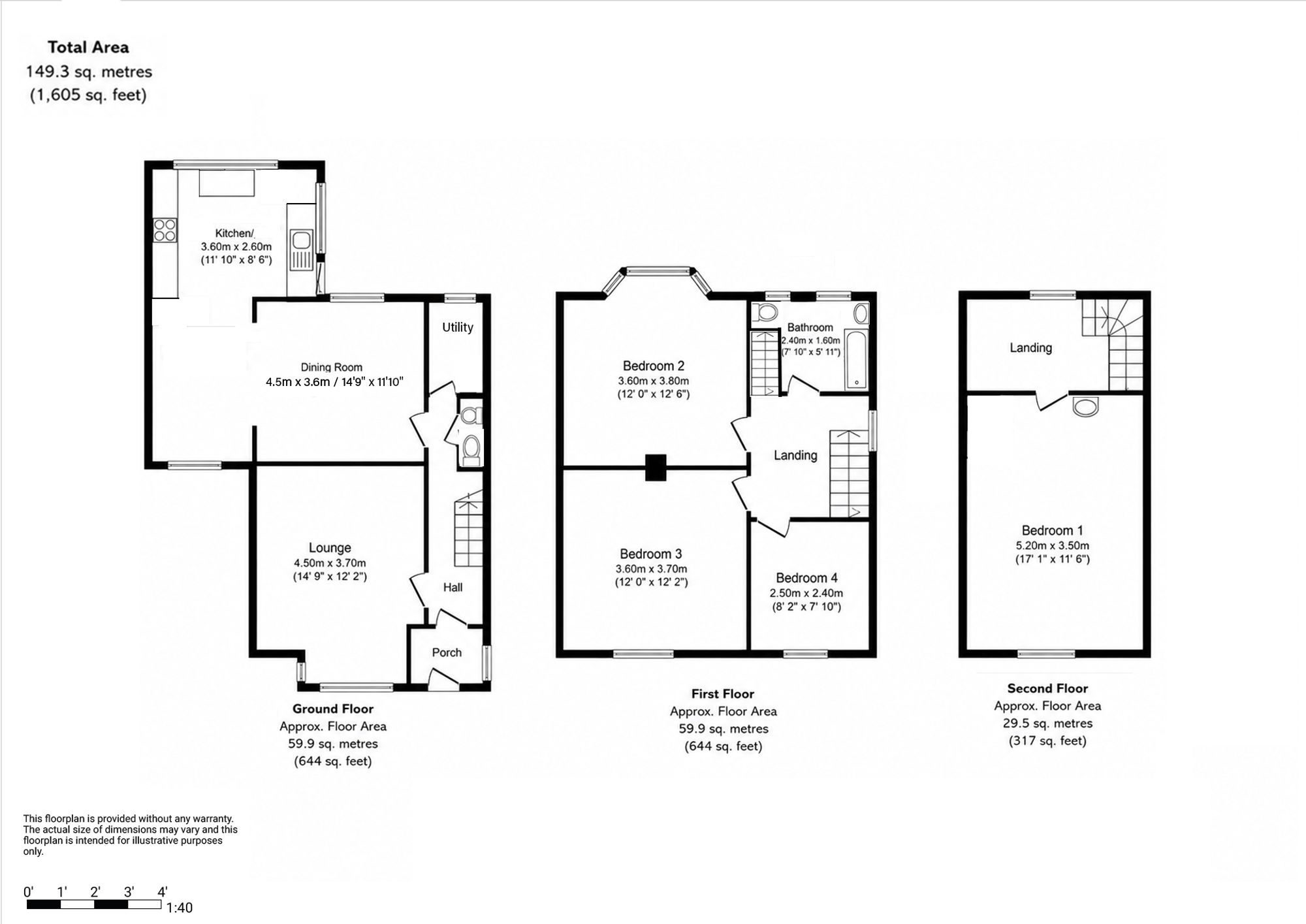 245 Walton Back Lane, Chesterfield floorplan