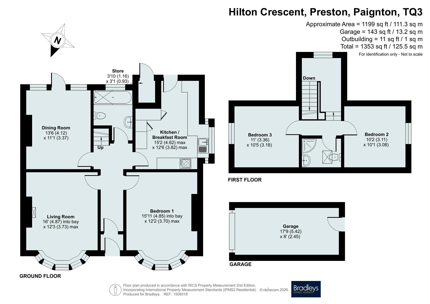5, Hilton Crescent, Paignton floorplan
