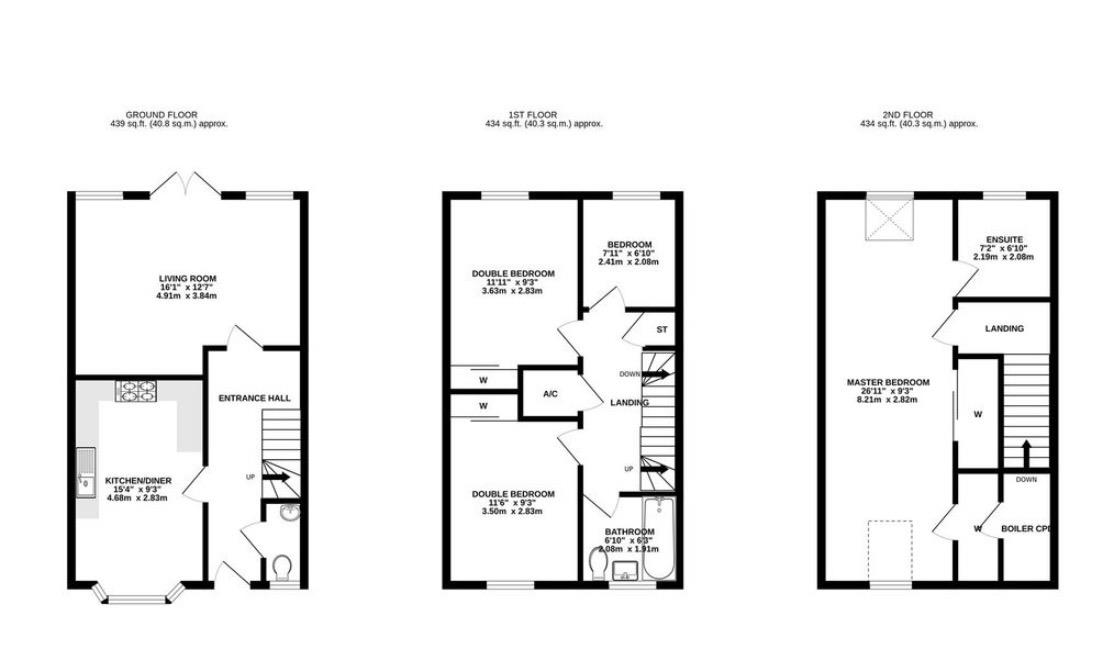 14, Carver Close, Swindon floorplan