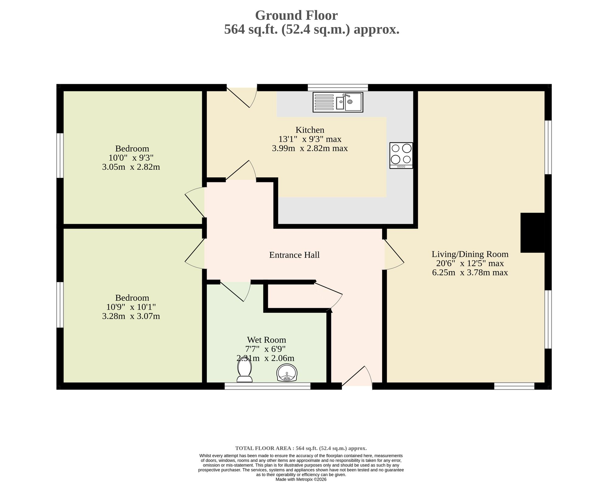115 Colville Road, Lowestoft floorplan