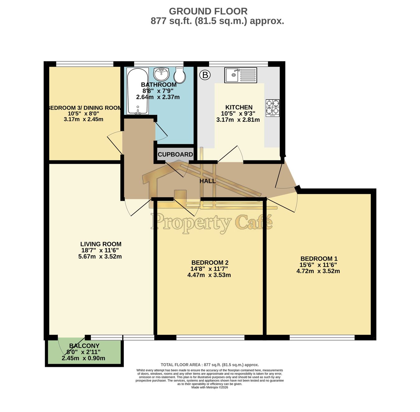 17 Clock Tower Court, Park Avenue, Bexhill floorplan