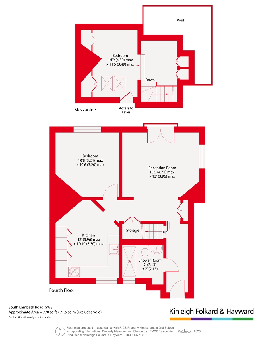 Flat 10, Park Mansions,, South Lambeth Road, London floorplan