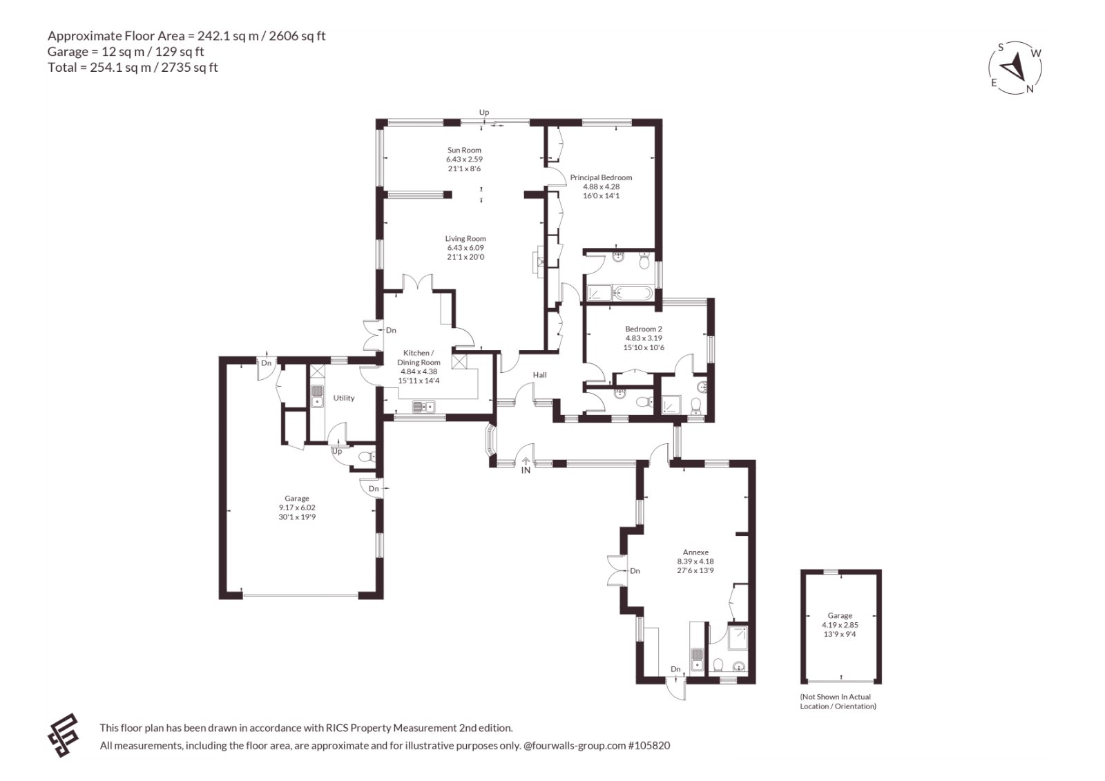 Fairways,, Trebetherick, Cornwall floorplan