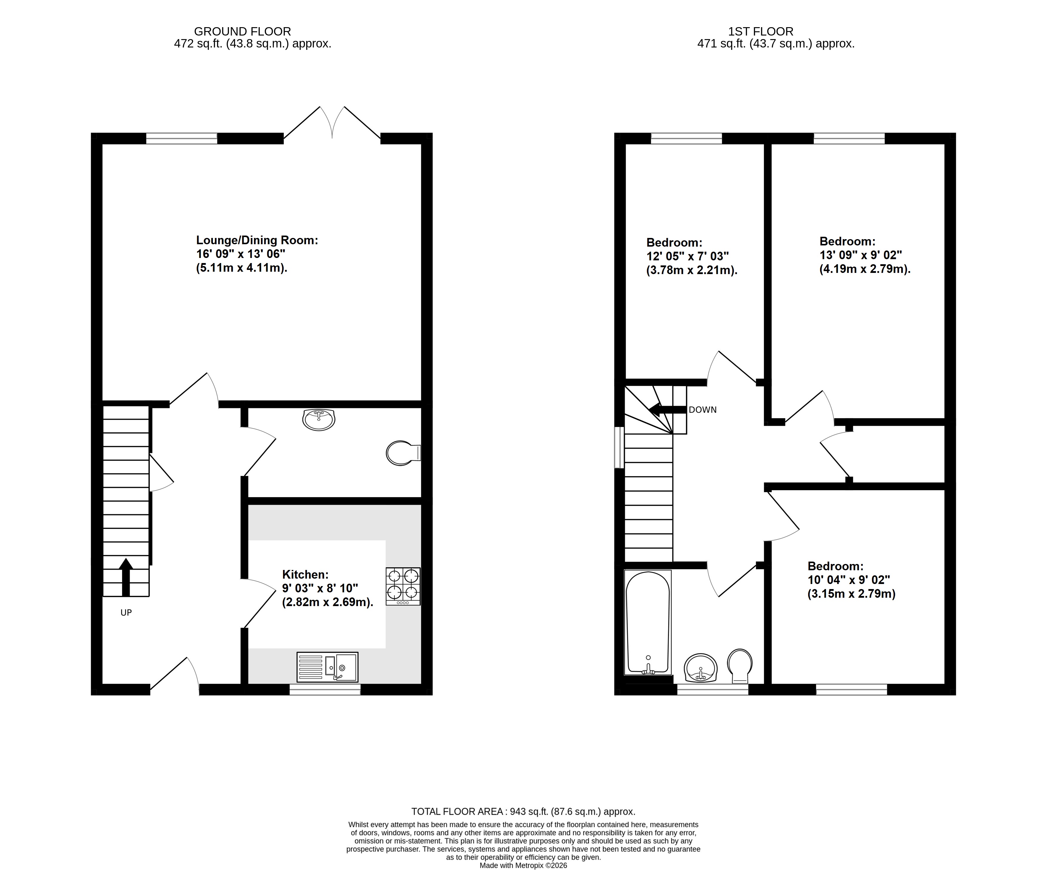 13, Stilwell Close, Orpington floorplan