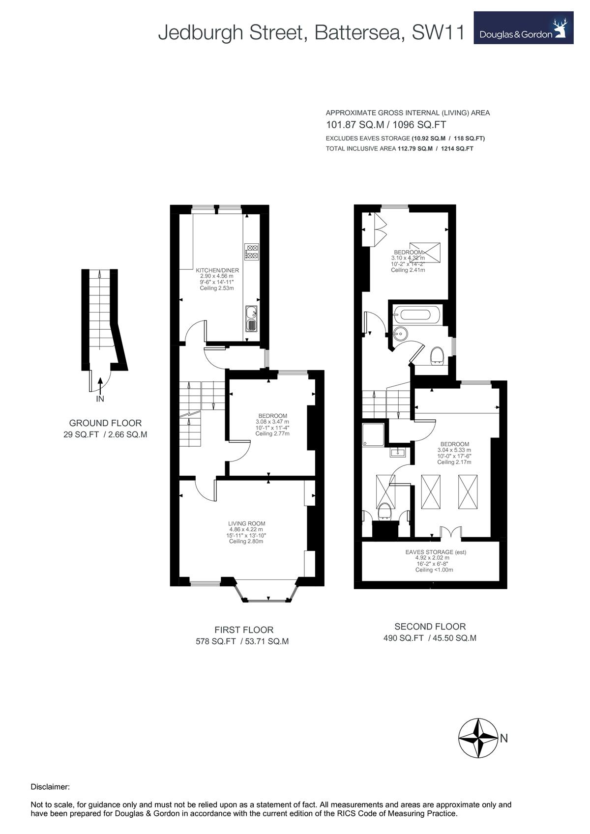 3 Bedrooms Flat to rent in Jedburgh Street, London SW11