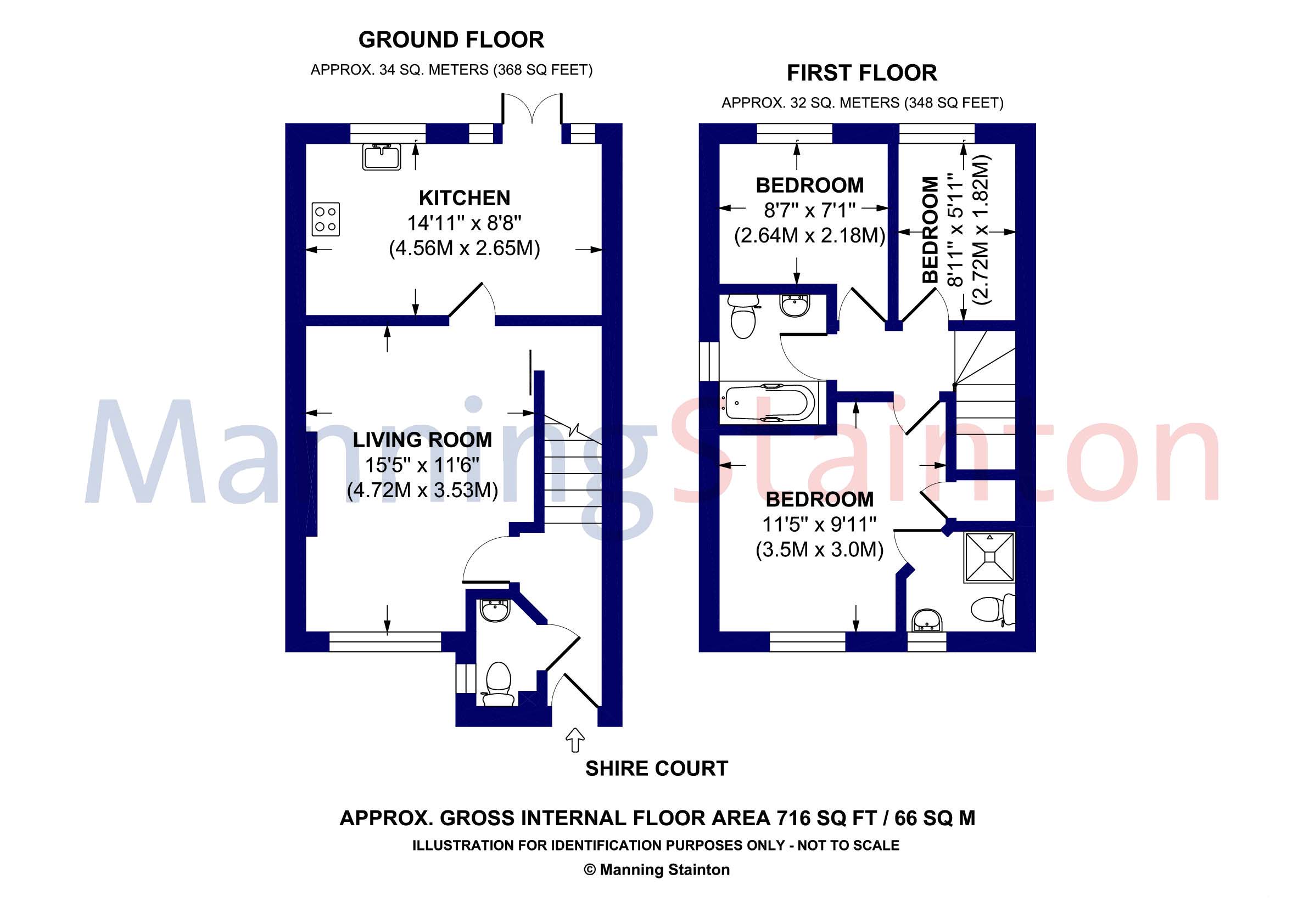 Shire Court, Morley, Leeds, West Yorkshire LS27, 3 bedroom semi