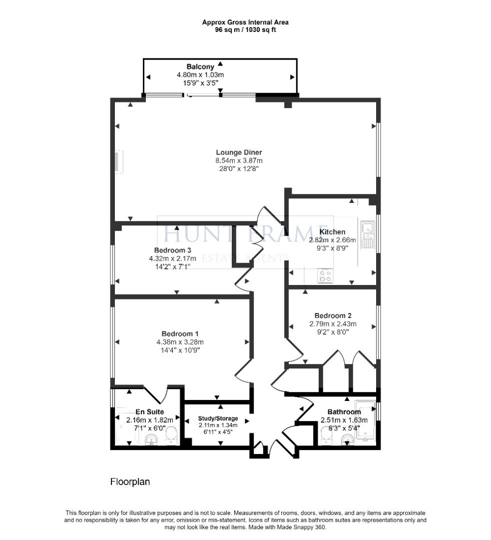 8 Clifton House, Park Avenue, Eastbourne floorplan