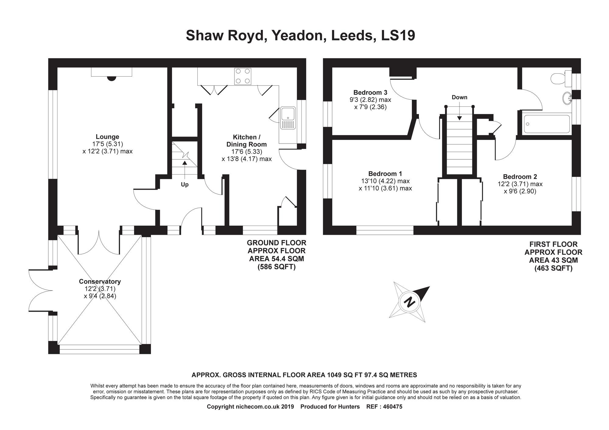 3 Bedrooms End terrace house for sale in Shaw Royd, Yeadon, Leeds LS19
