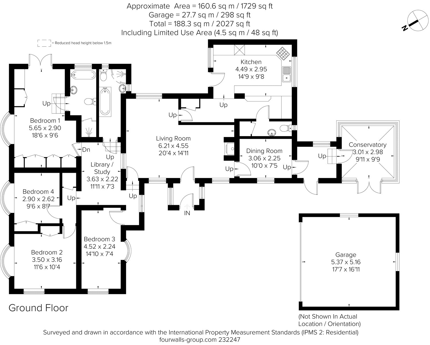 4 Bedrooms Detached bungalow for sale in Heath Lane, Ewshot, Farnham GU10