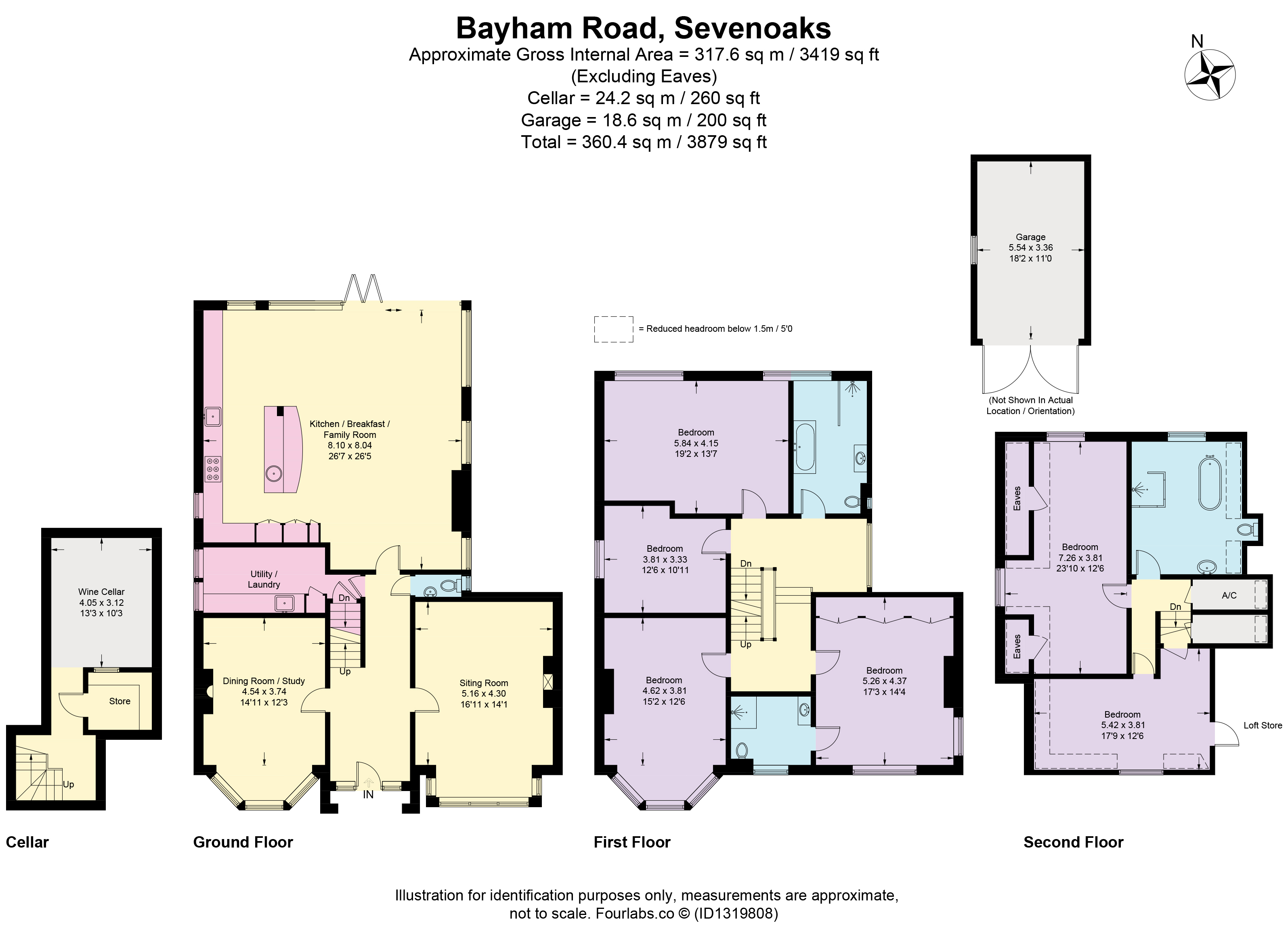 50, Bayham Road, Sevenoaks floorplan