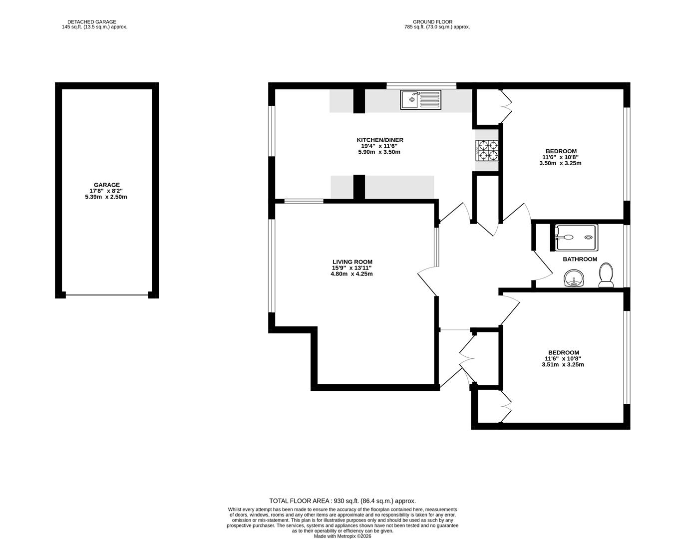 9, Hallam Grange Close, Sheffield floorplan