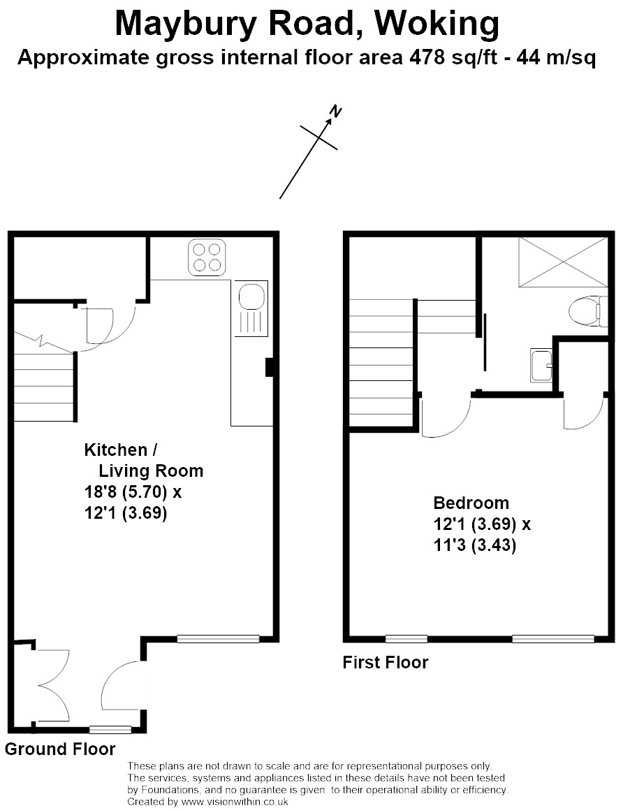 8 The Limes, Maybury Road, Woking floorplan