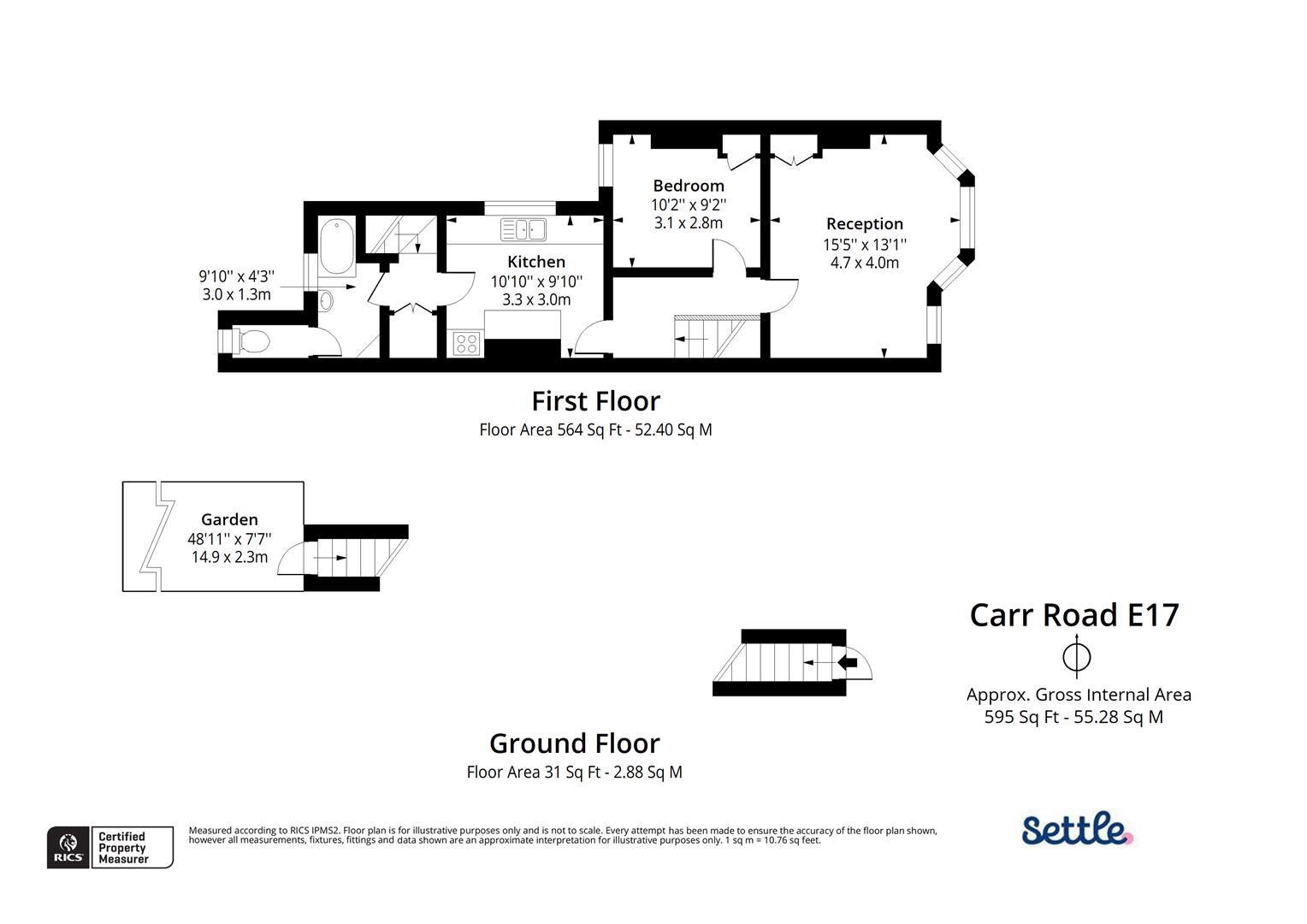 55A, Carr Road, Walthamstow floorplan