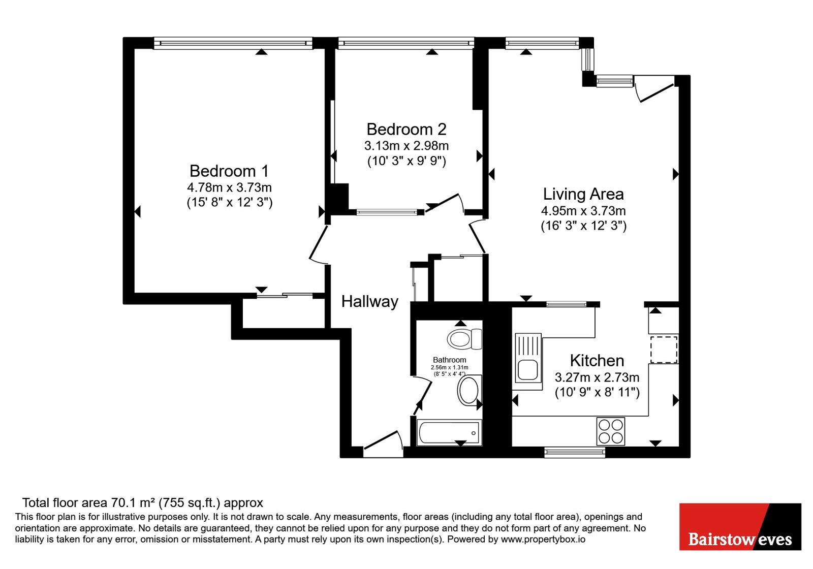 60, Kenilworth Court, West Midlands floorplan