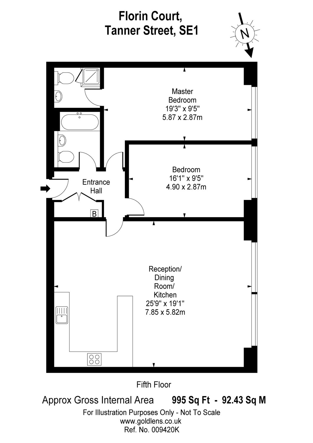 2 Bedrooms Flat to rent in Florin Court, 70 Tanner Street, London SE1