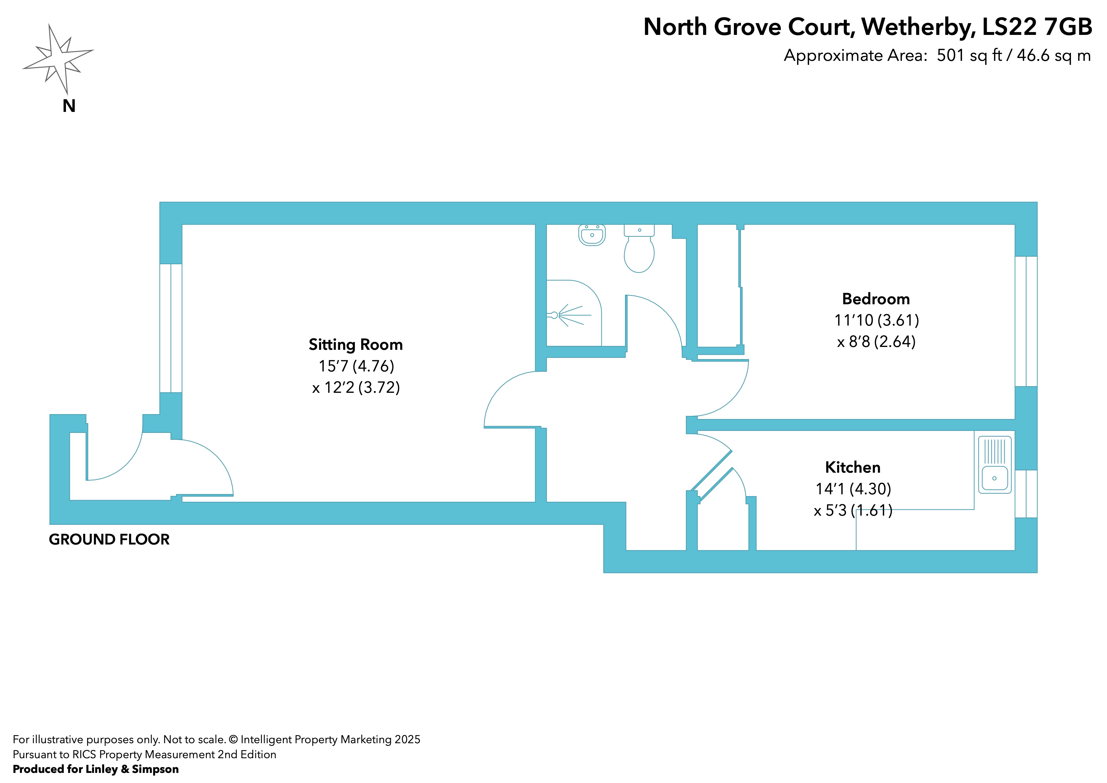 North Grove Court, Wetherby, West Yorkshire, LS22 floorplan